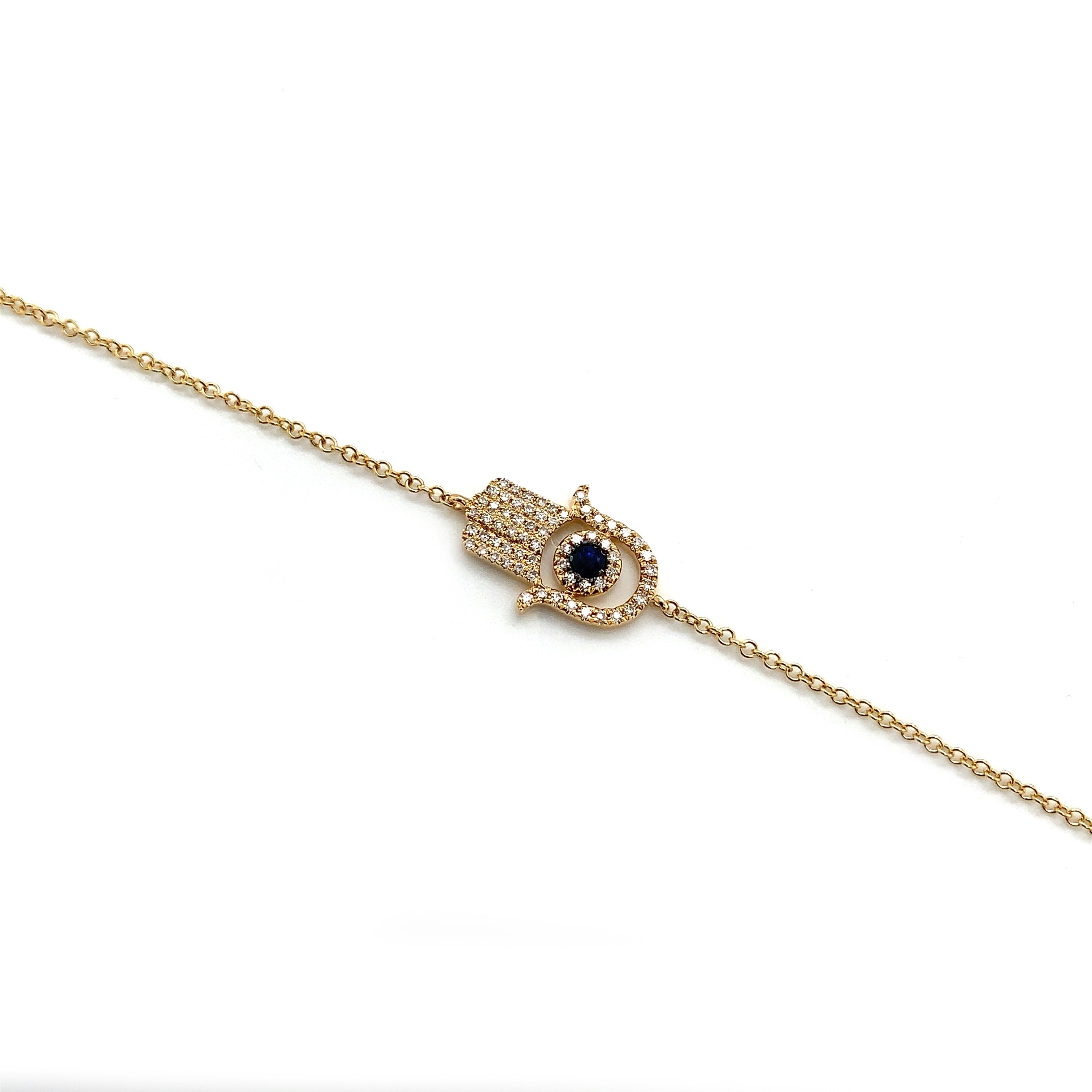 SAPPHIRE HAMSA BRACELET