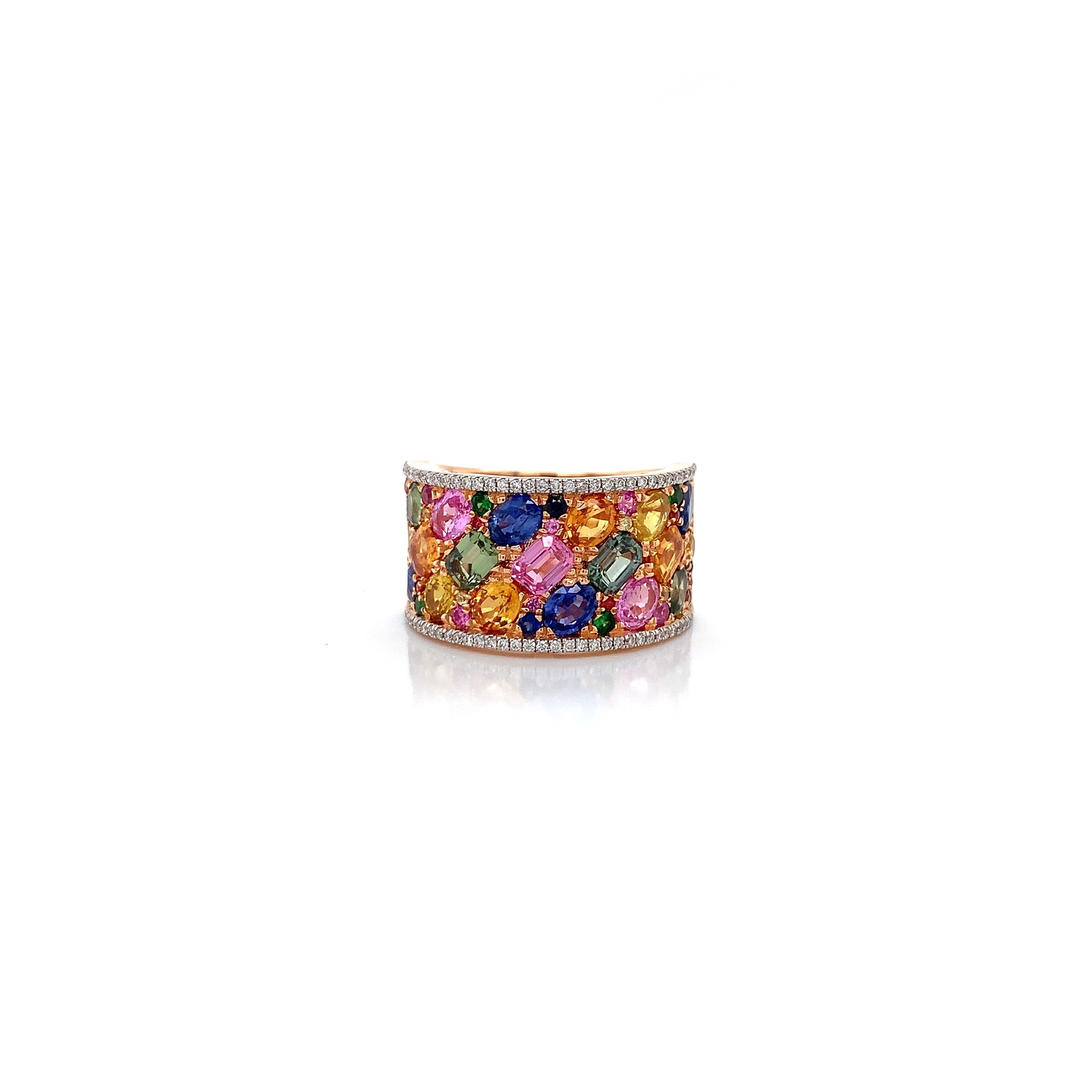 MULTICOLORED SAPPHIRE RING