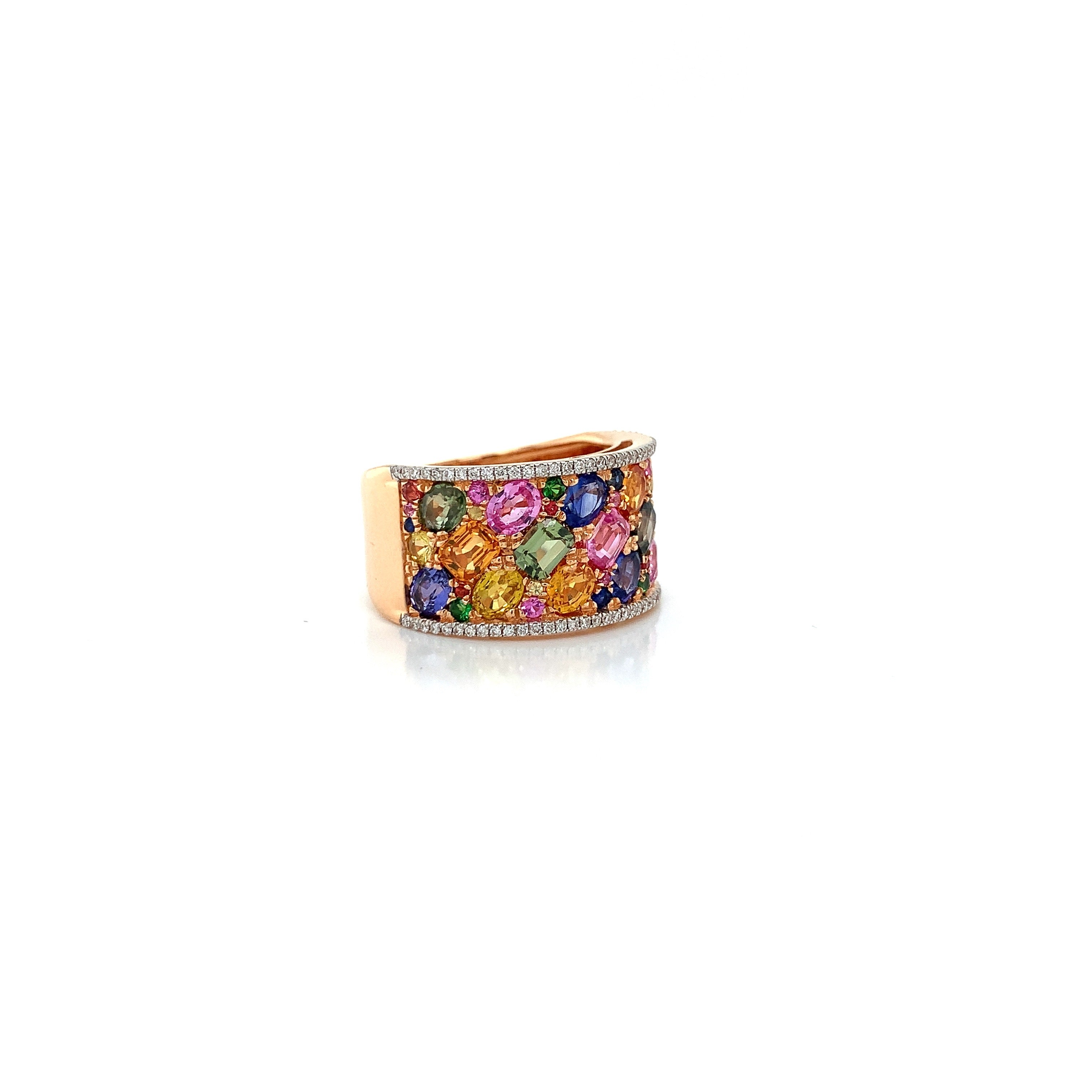 MULTICOLORED SAPPHIRE RING