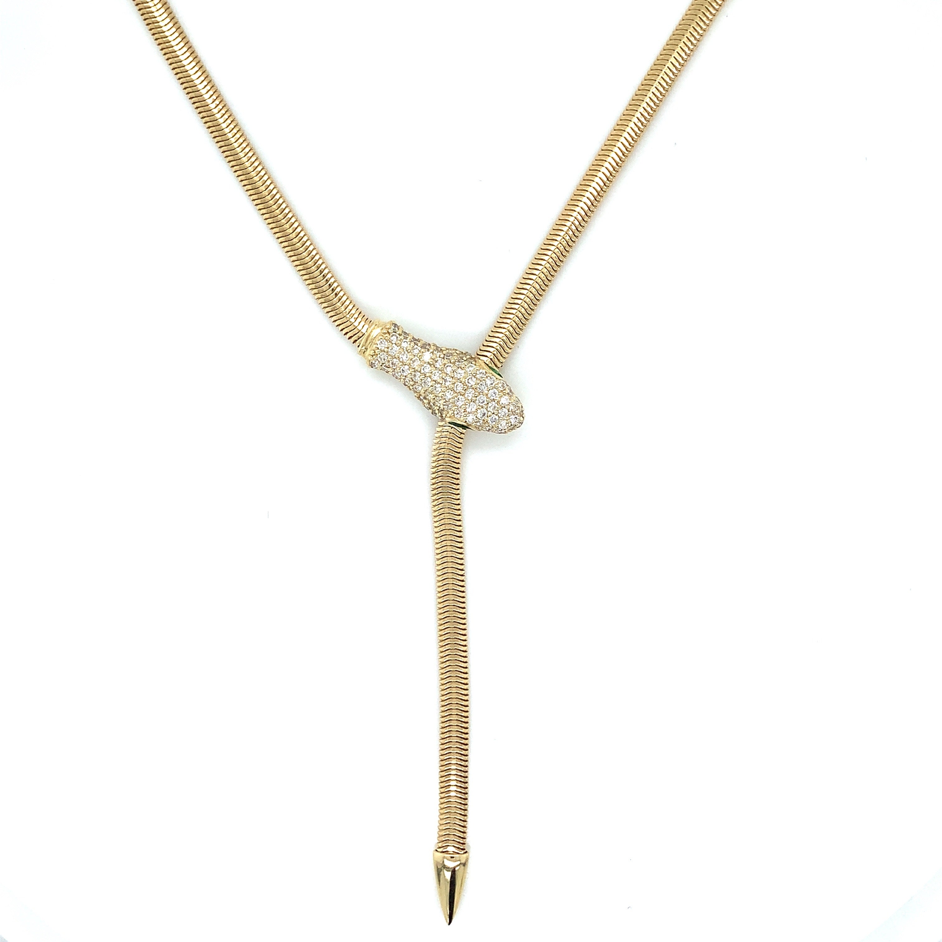 DIAMOND SNAKE NECKLACE