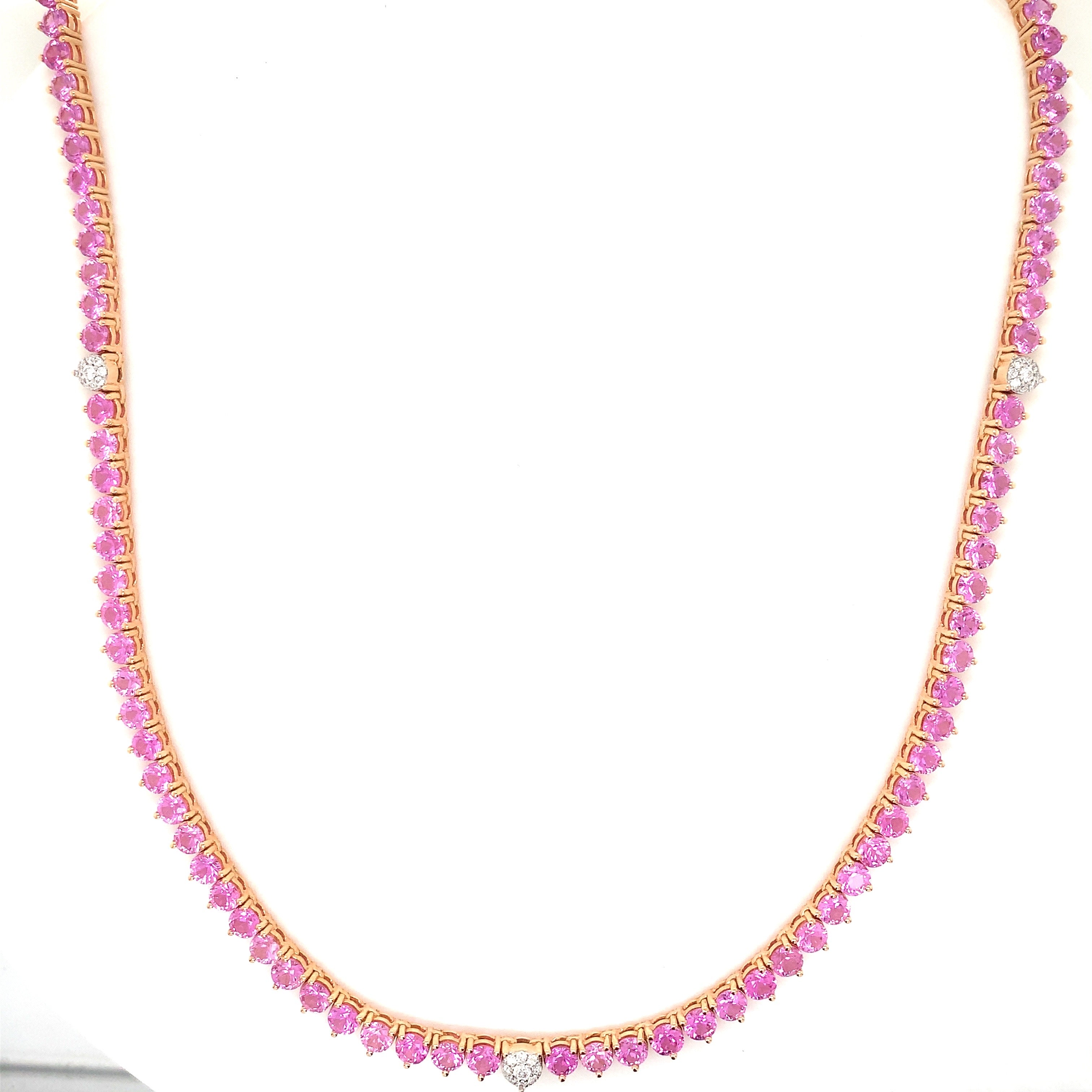 PINK SAPPHIRE NECKLACE