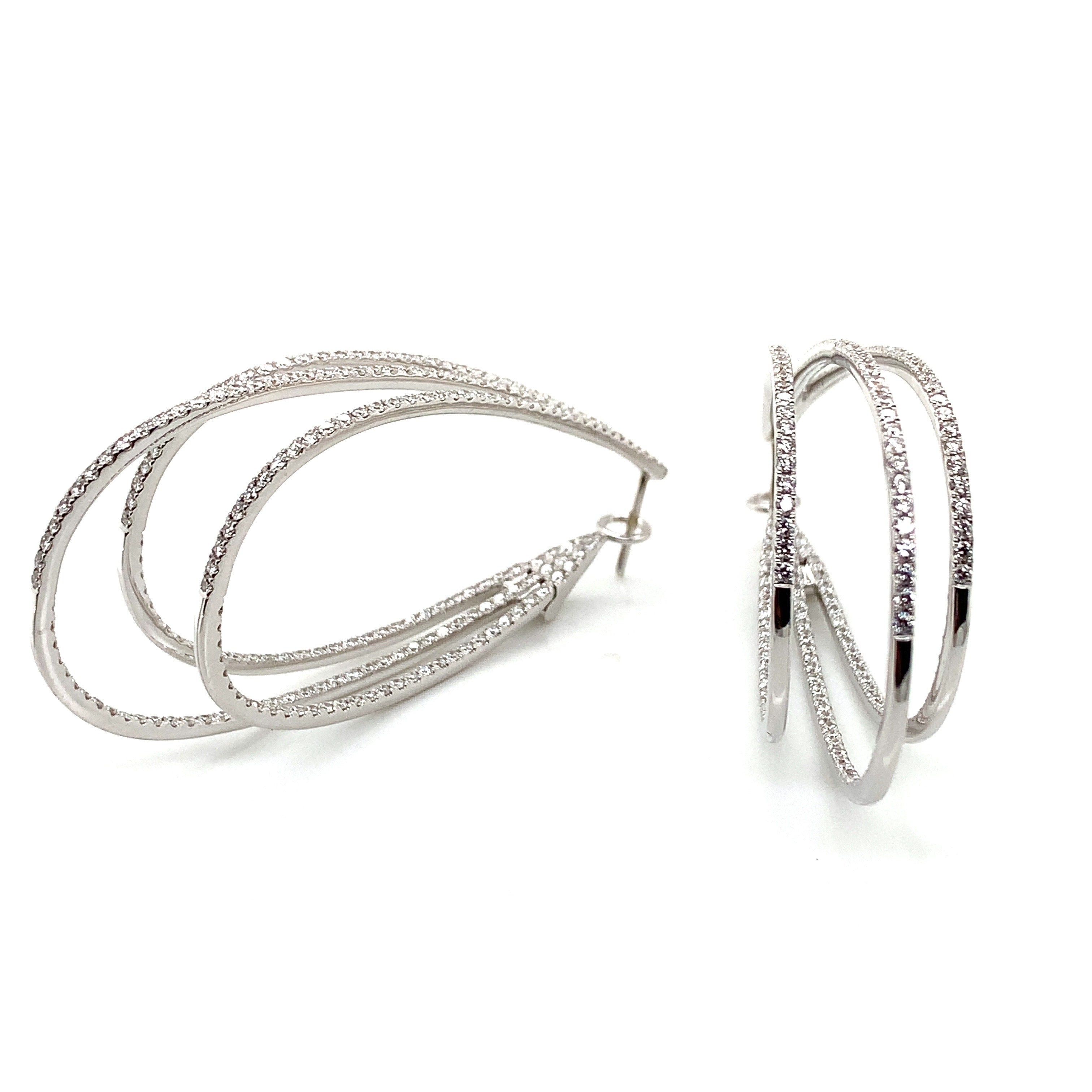 DIAMOND HOOP EARRINGS