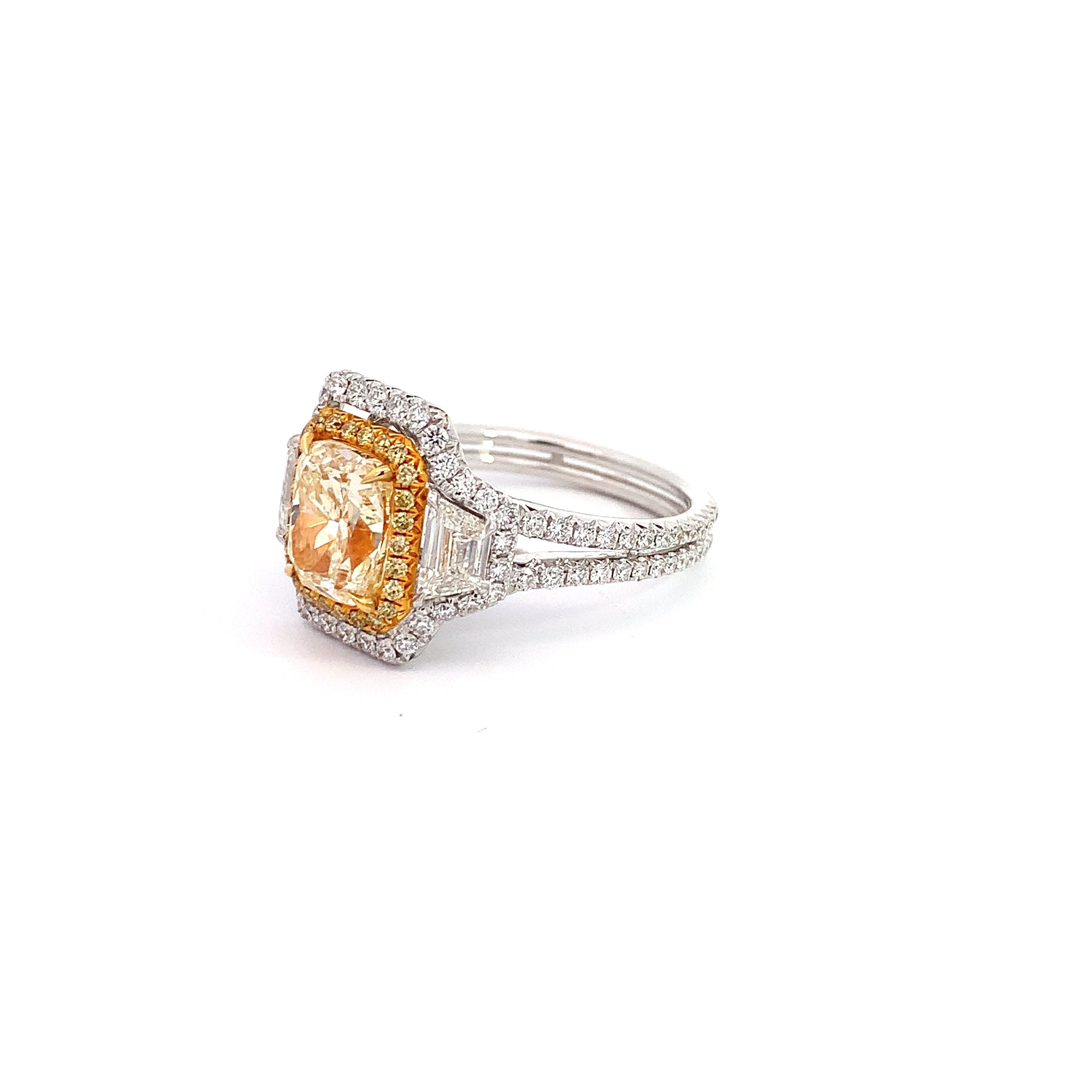White Gold Ring with Diamond Only Stones