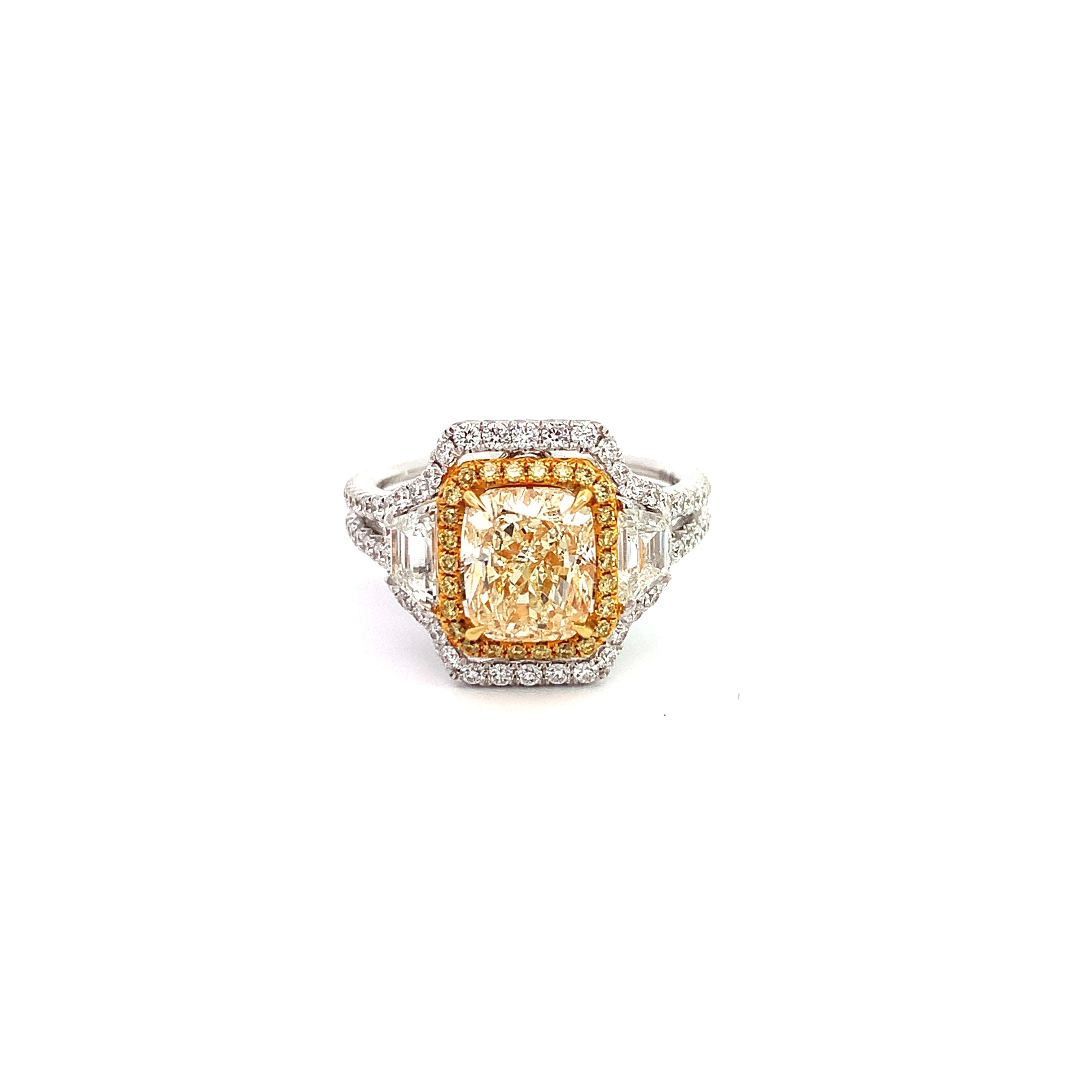 White Gold Ring with Diamond Only Stones