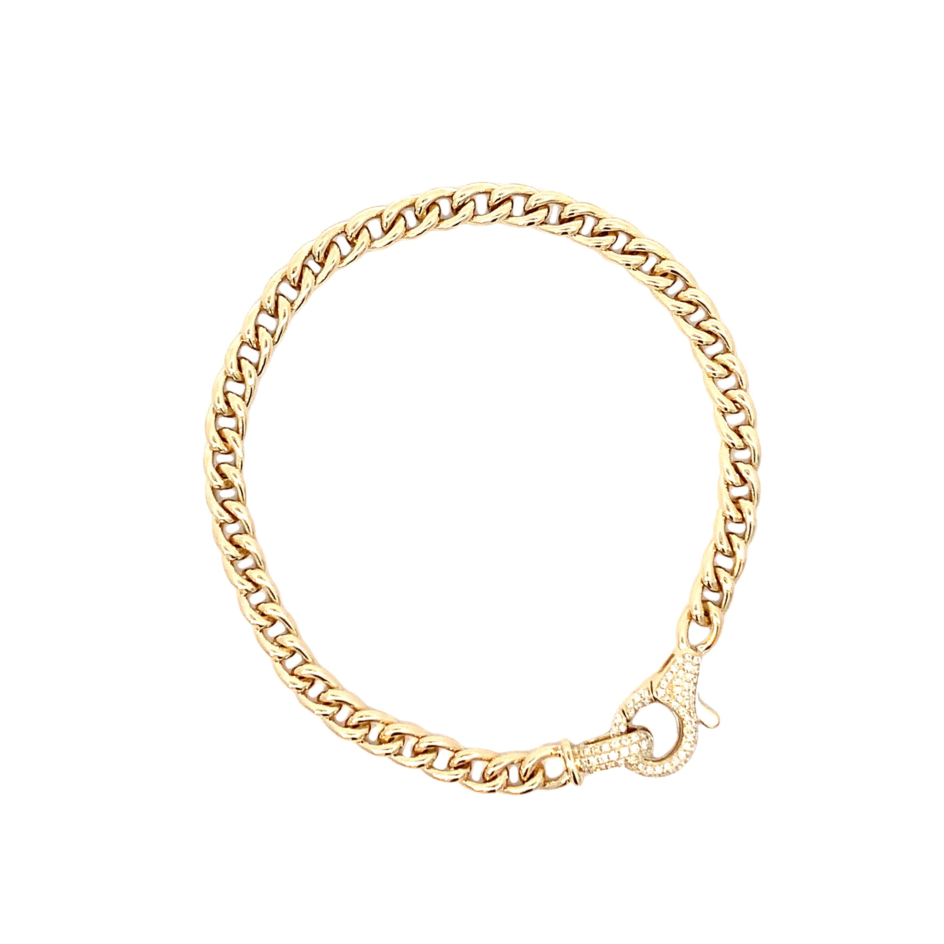 YELLOW GOLD AND DIAMOND BRACELET