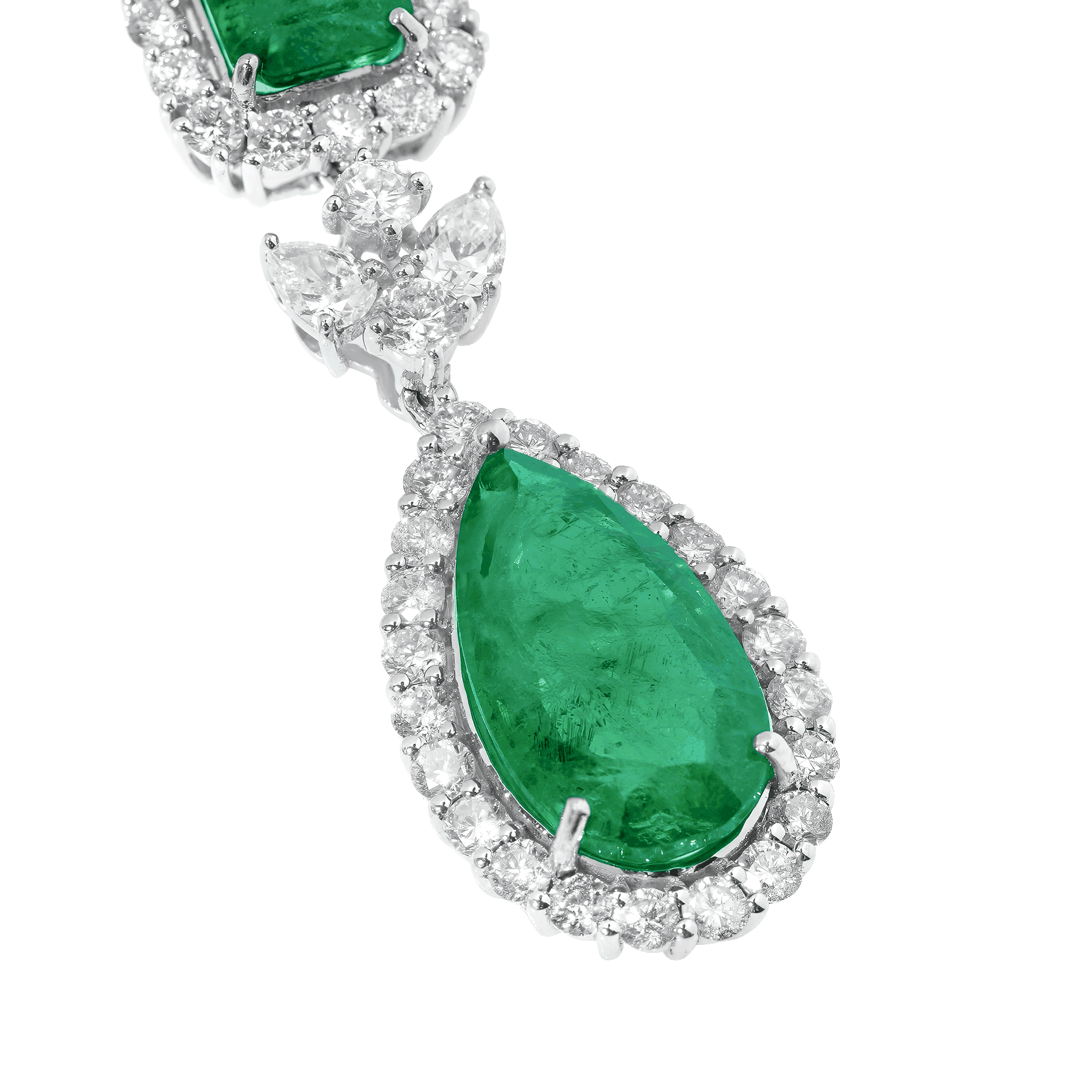 EMERALD AND DIAMOND SYMPHONY NECKLACE