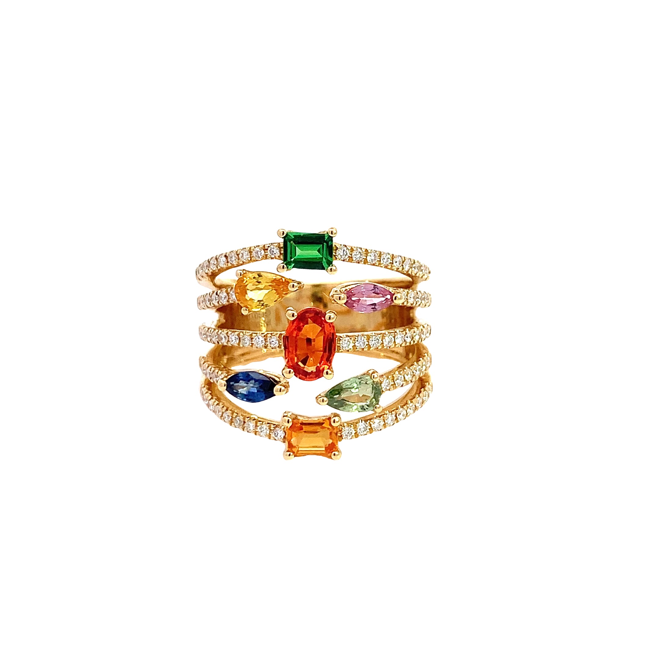 COLORED STONE RING
