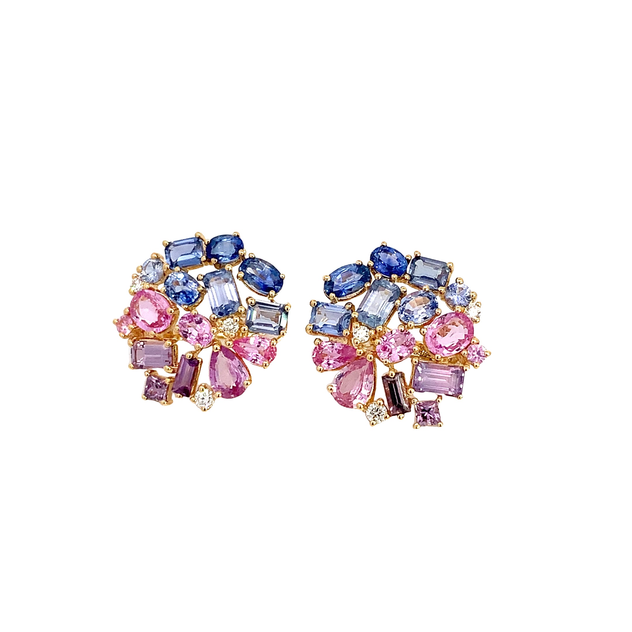 COLORED STONE EARRINGS