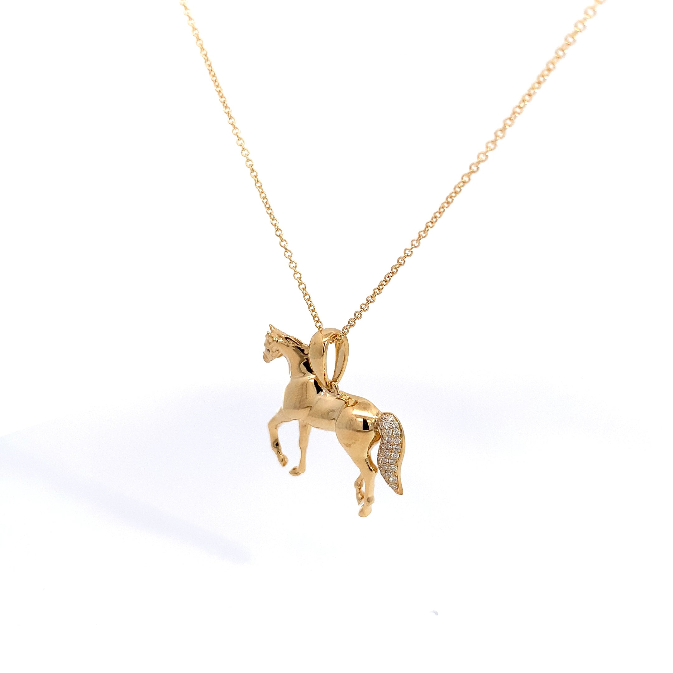 DIAMOND HORSE PENDANT