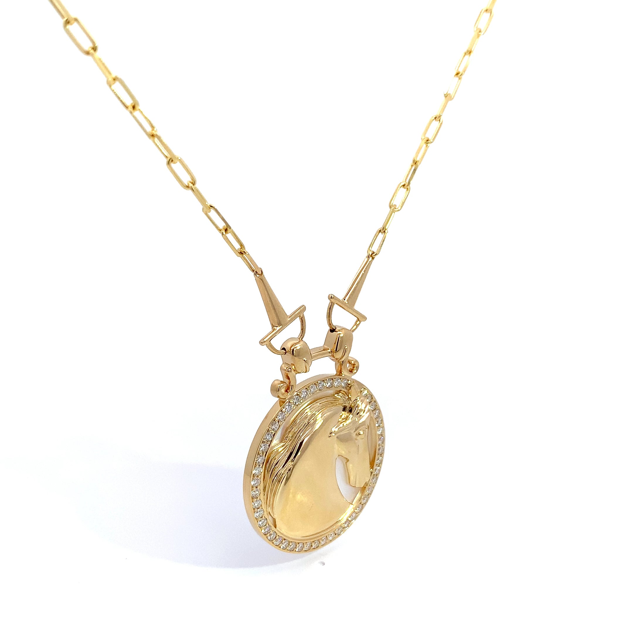DIAMOND HORSE PENDANT