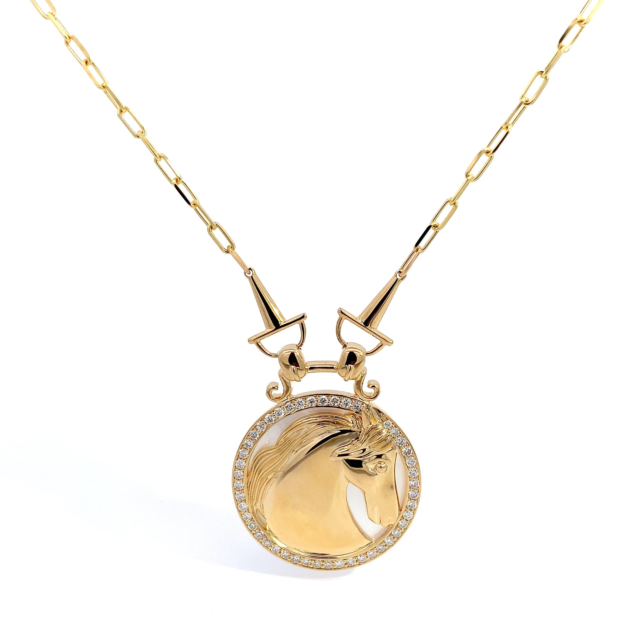 DIAMOND HORSE PENDANT