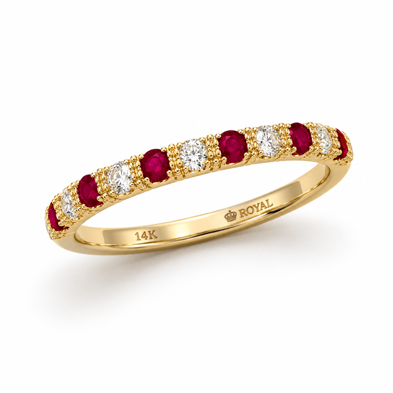 Yellow Gold Ruby and Diamond Ring