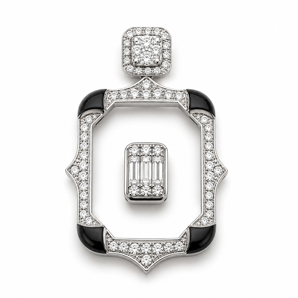 White Gold Diamond Cristal Pendant
