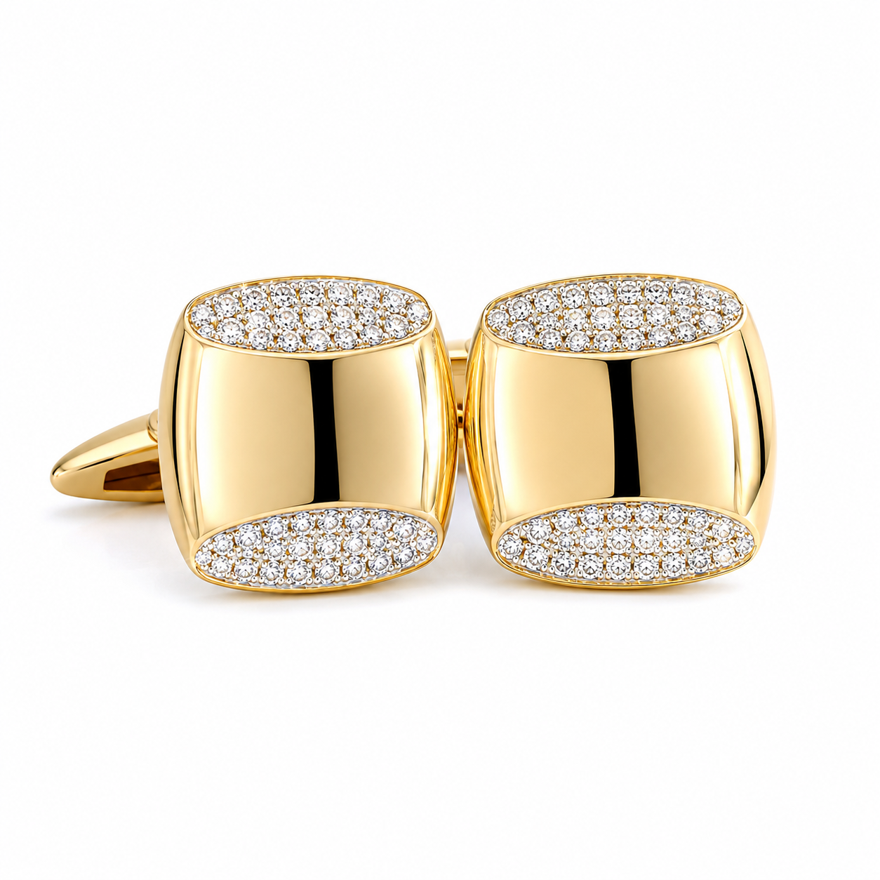 Yellow Gold Diamond Cufflinks