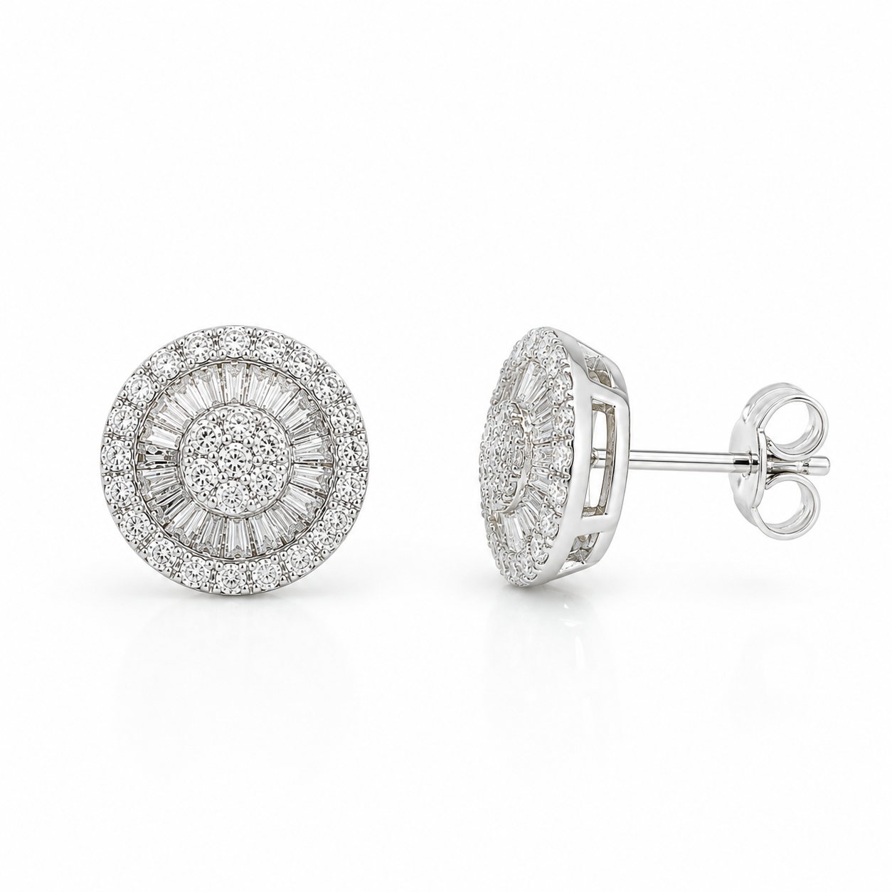 White Gold Diamond Earrings