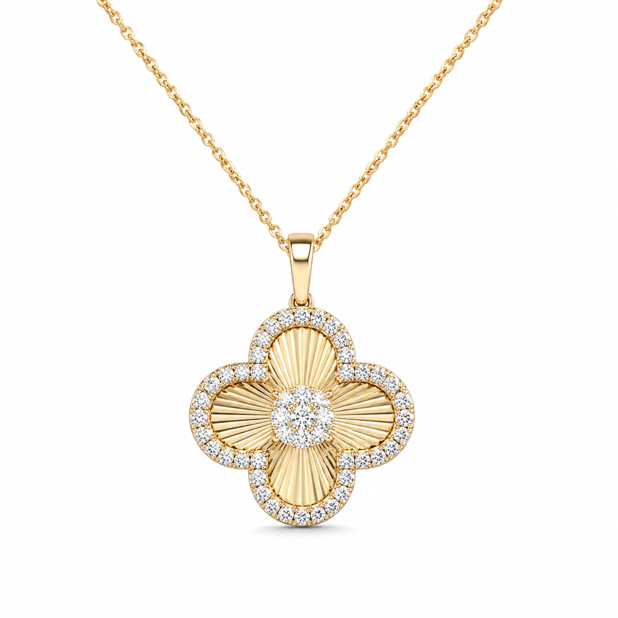 Yellow Gold Diamond Necklace