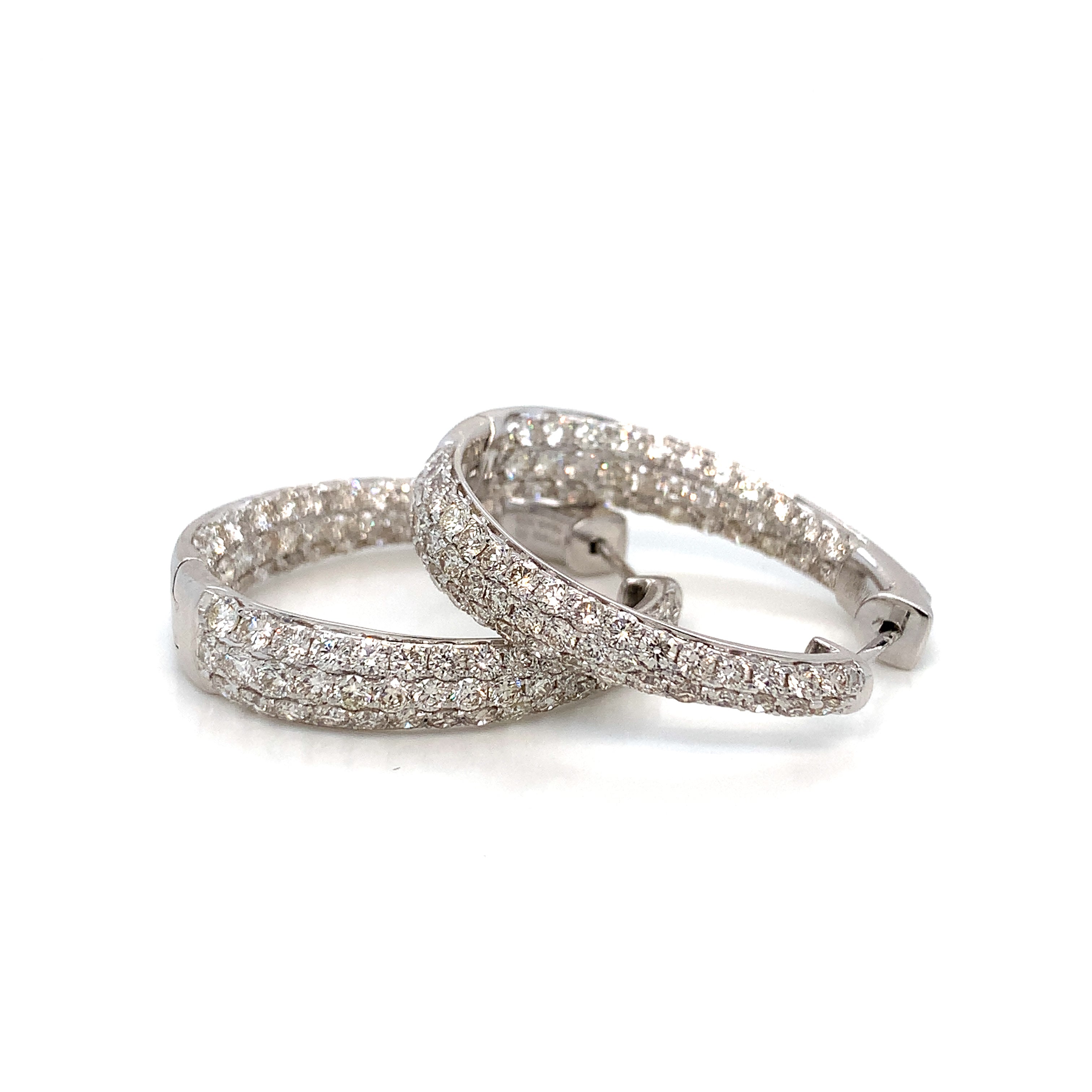 DIAMOND HOOP EARRINGS