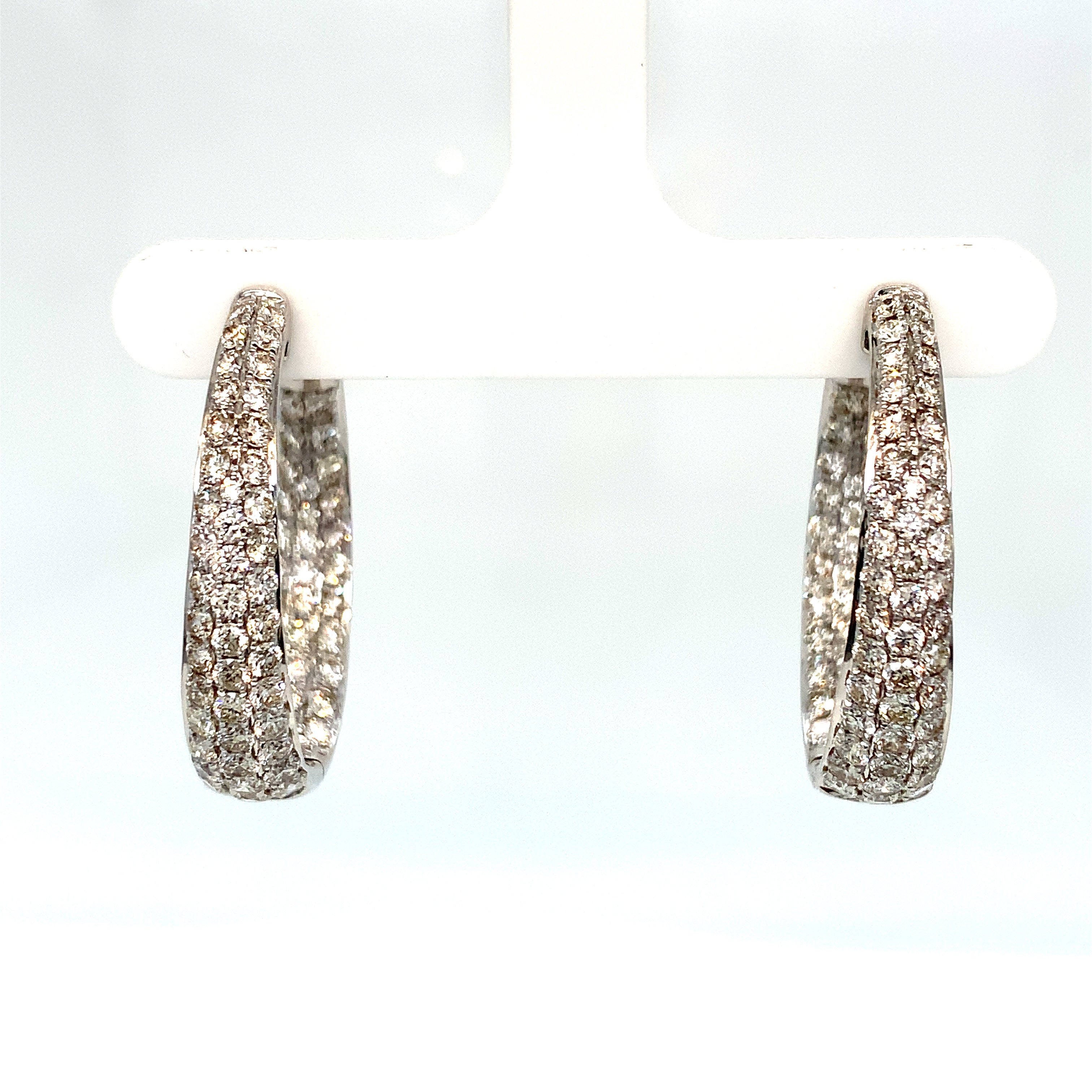 DIAMOND HOOP EARRINGS
