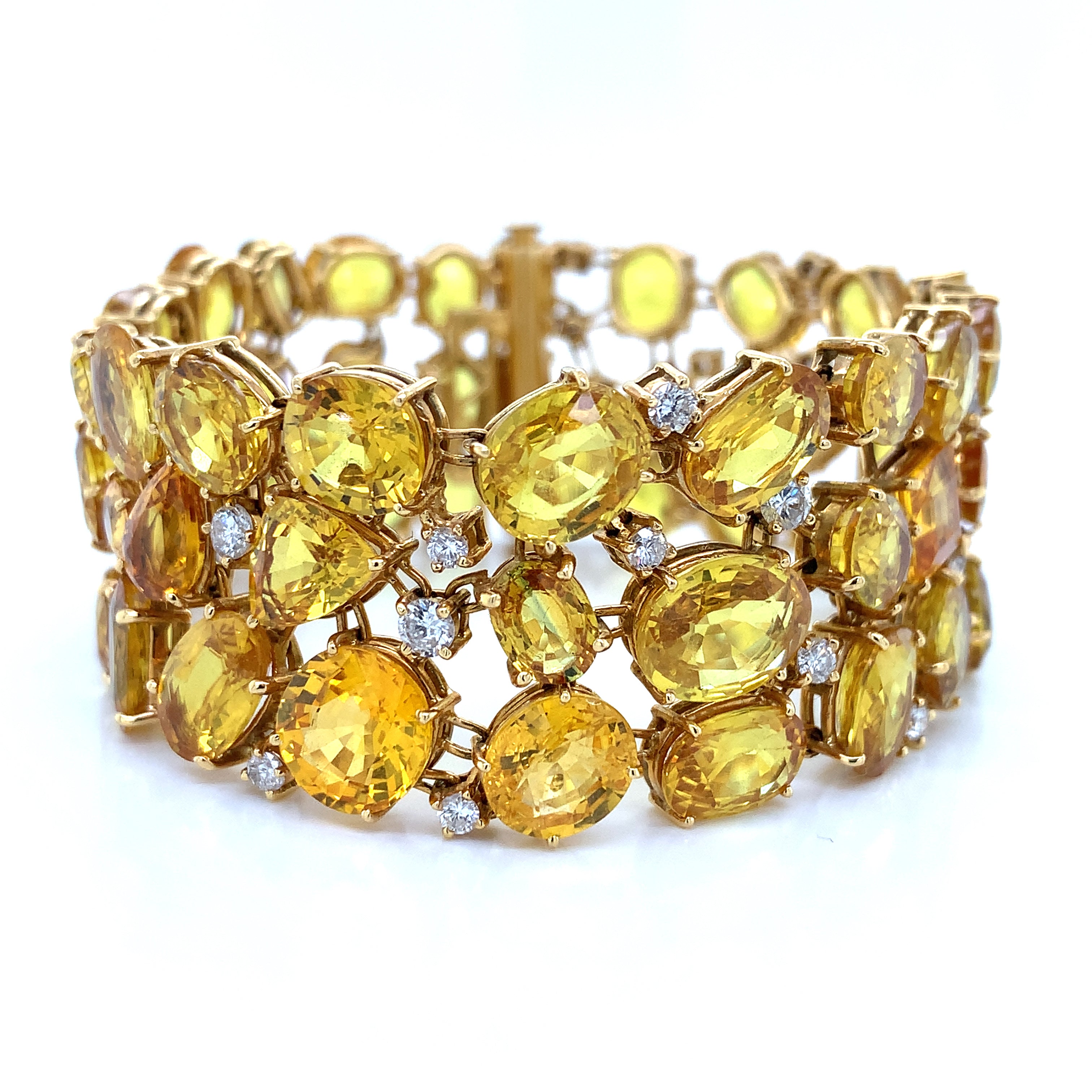 Multi Stone Bracelet , 8mm Amethyst , Amber , Turquoise , Moonstone & Yellow  Sapphire Bracelet