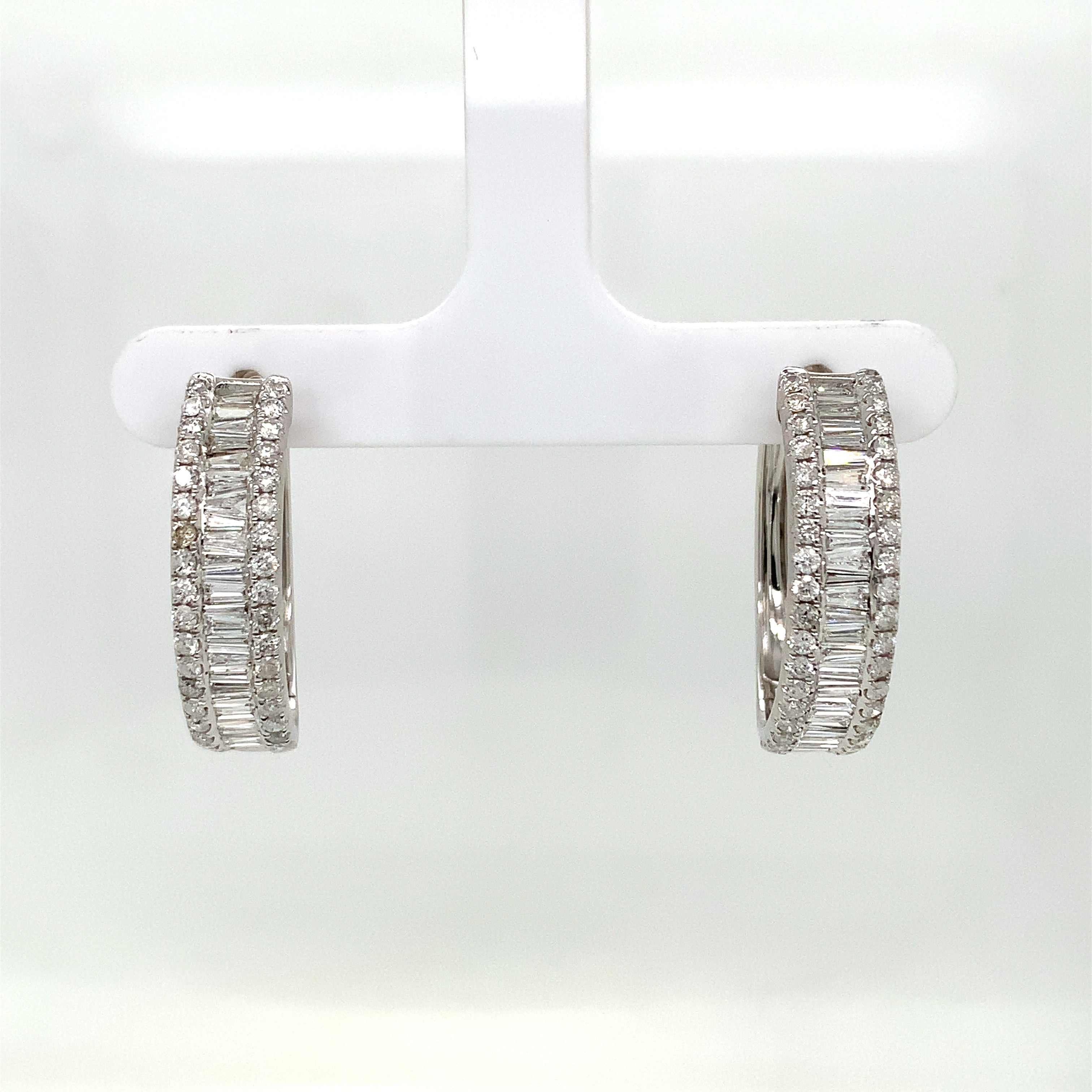 DIAMOND HOOP EARRINGS