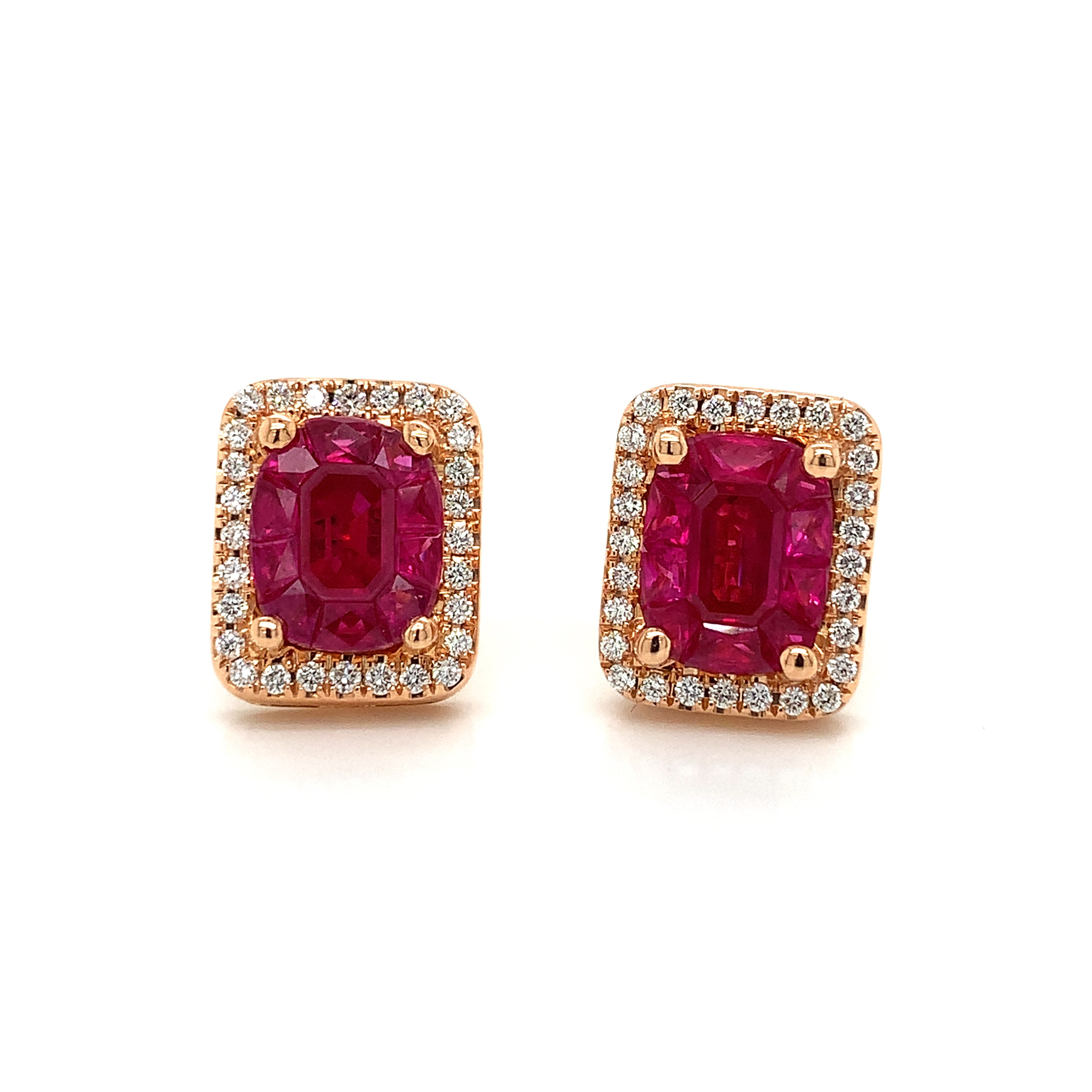 RUBY GOLD STUDS