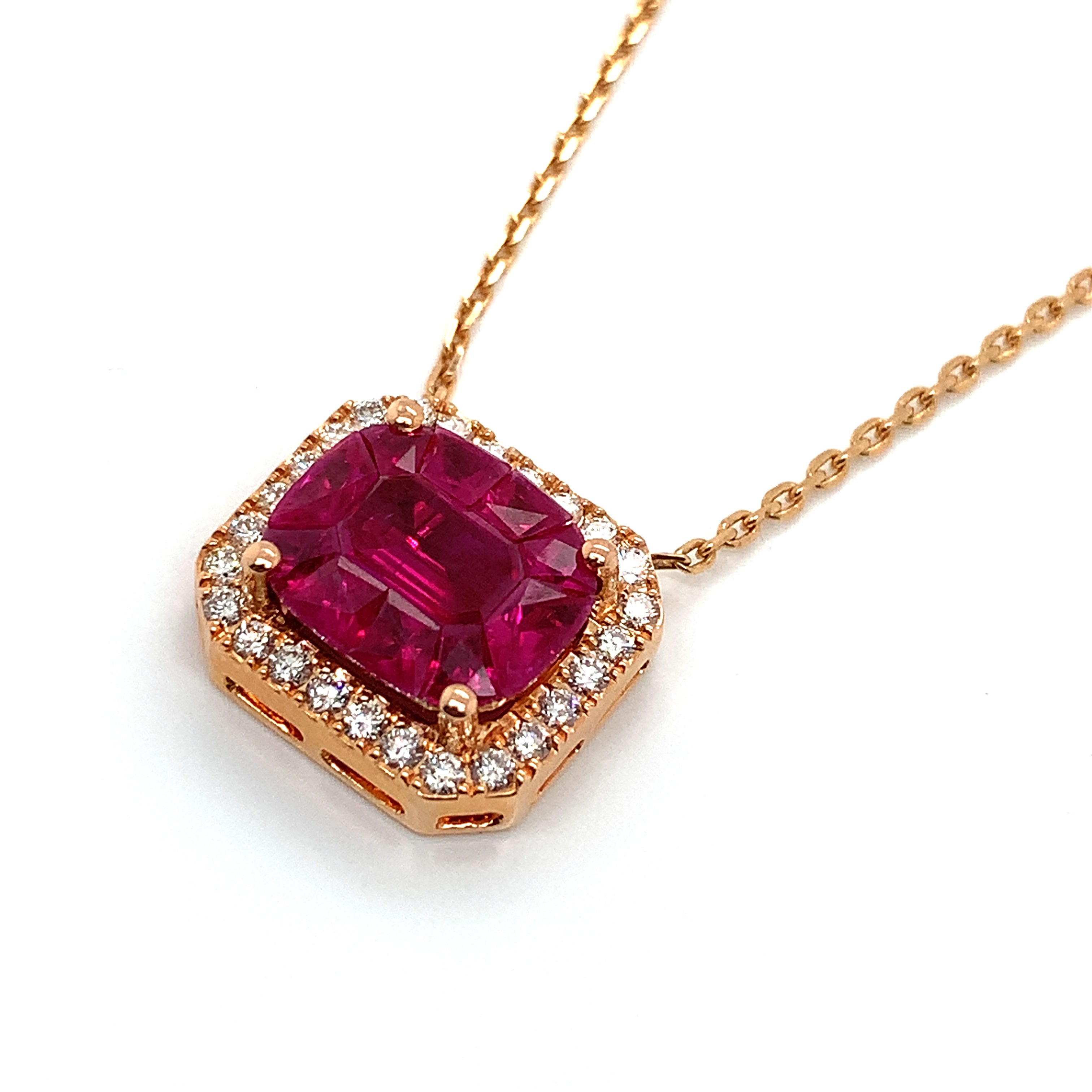 RUBY GOLD NECKLACE