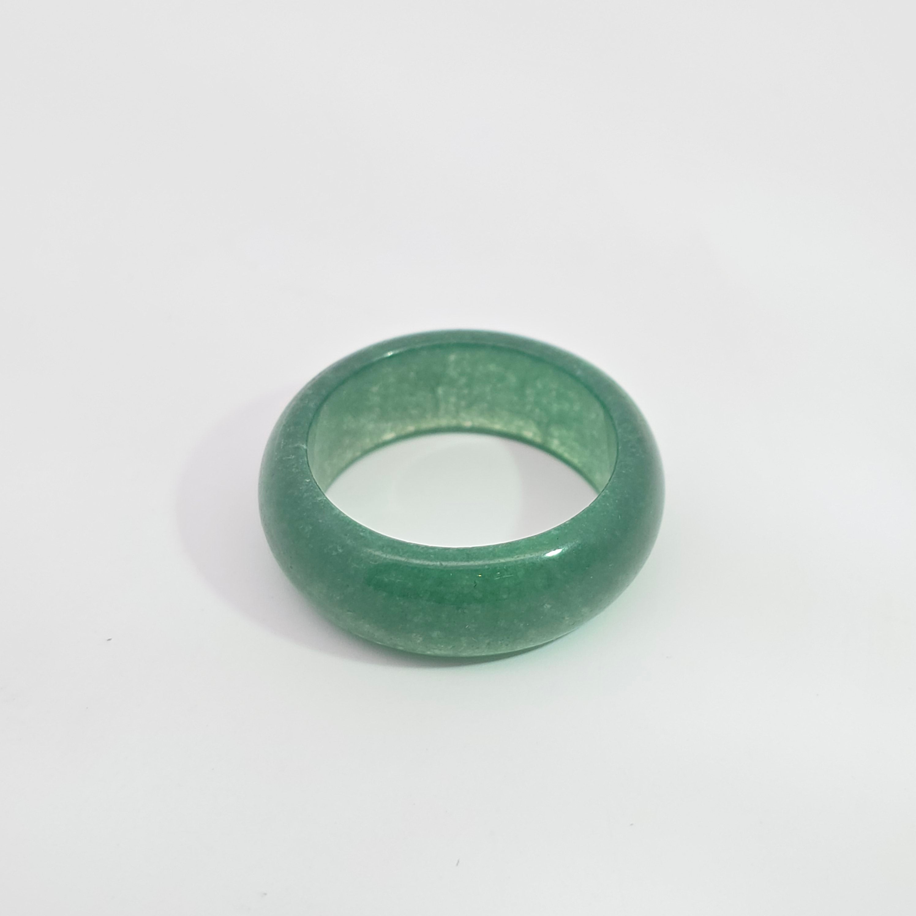 Stone  Ring With Jade Stones