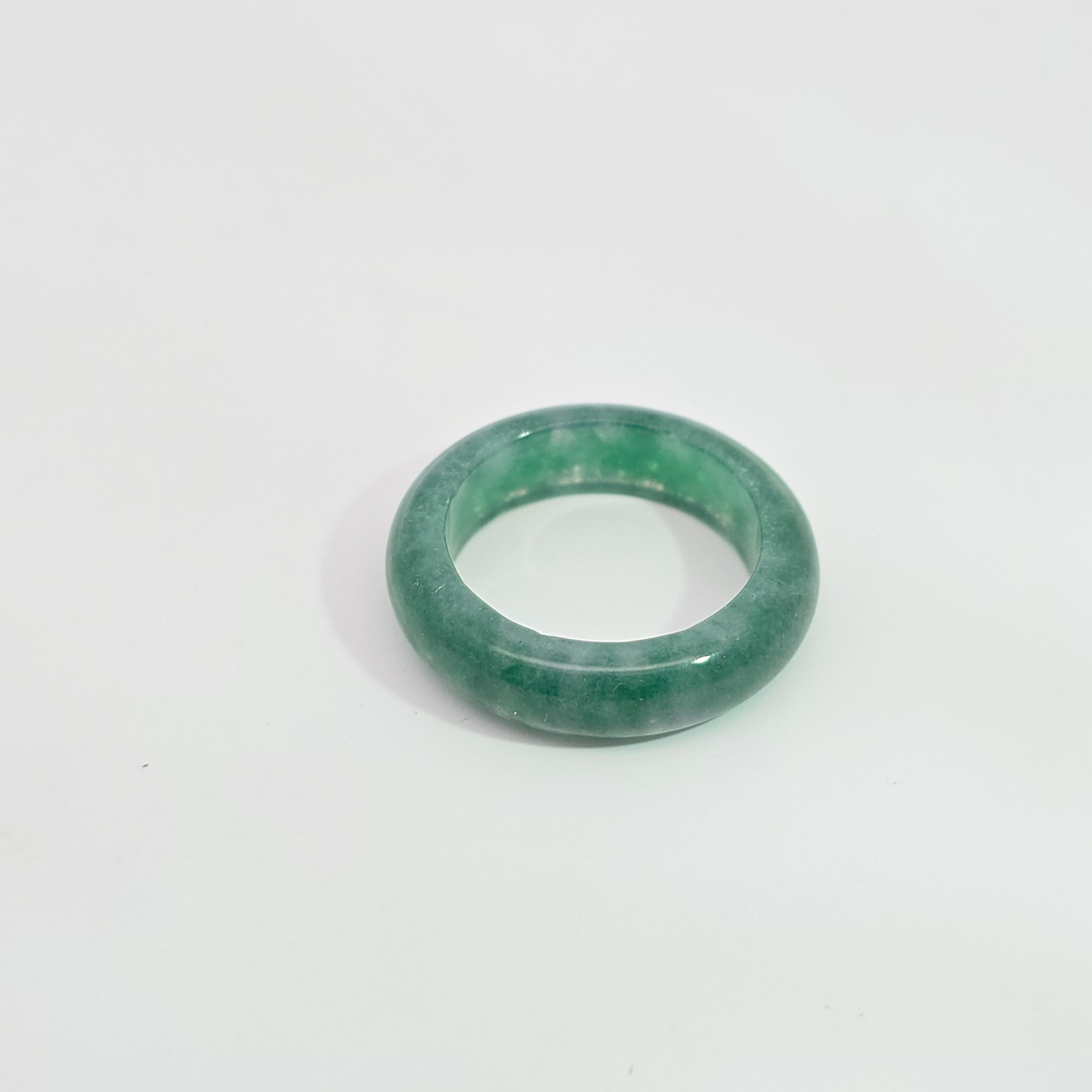 Stone  Ring With Jade Stones