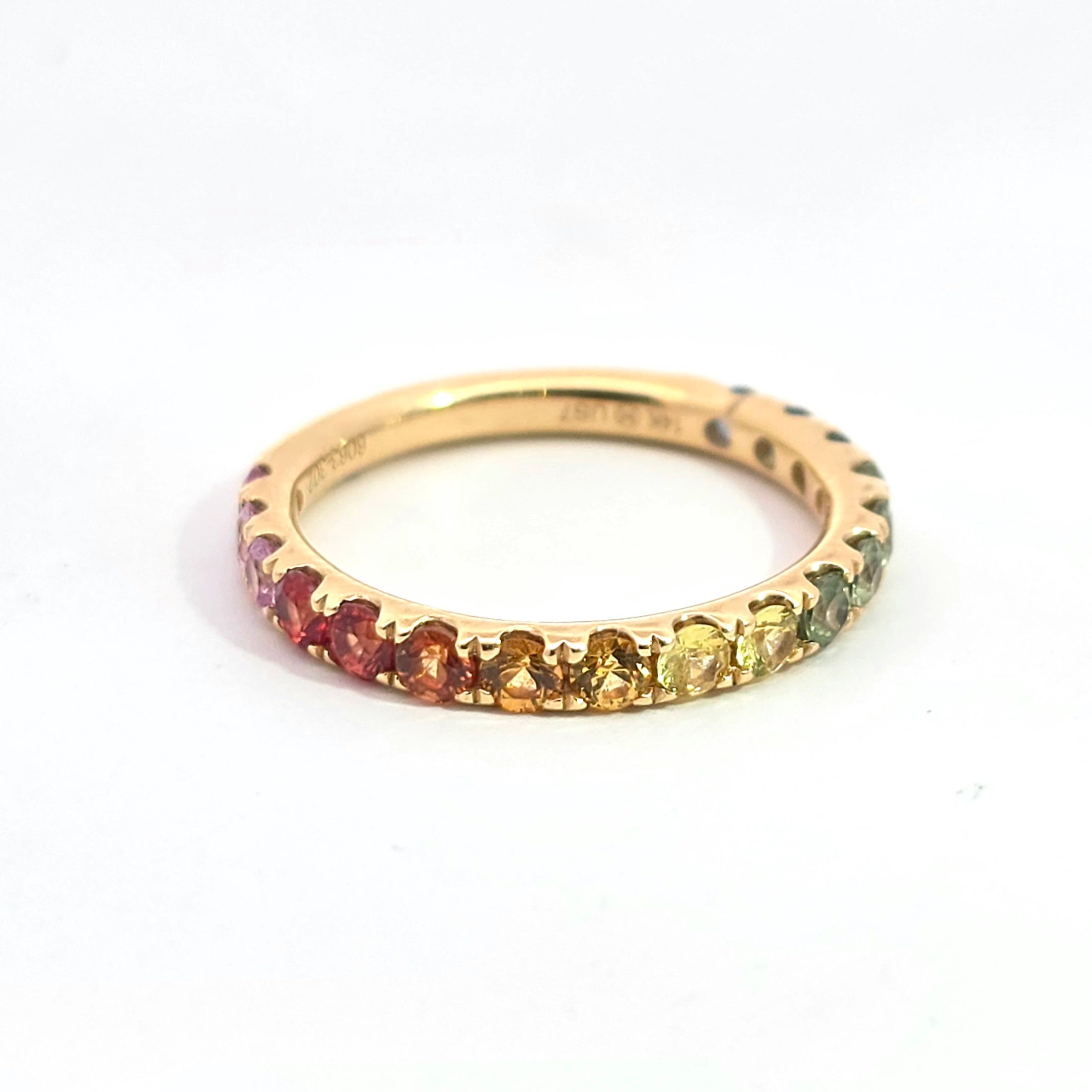 Yellow Gold  Ring With Sapphire Stones