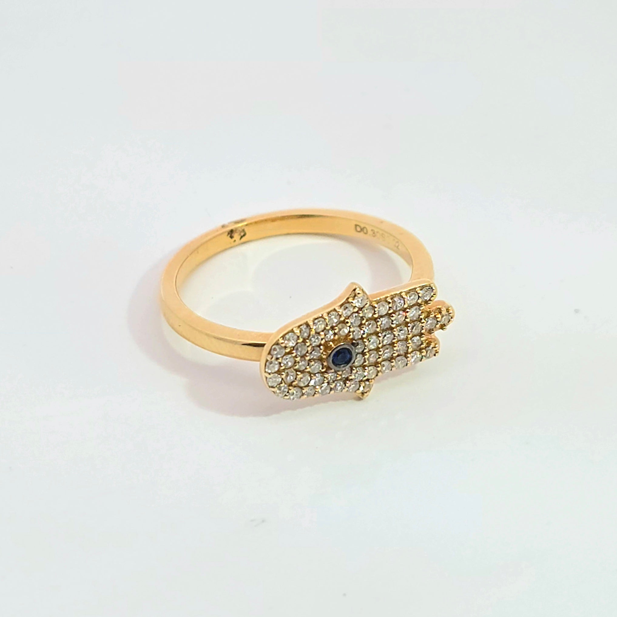 Yellow Gold  Ring With Diamond, Ruby Stones