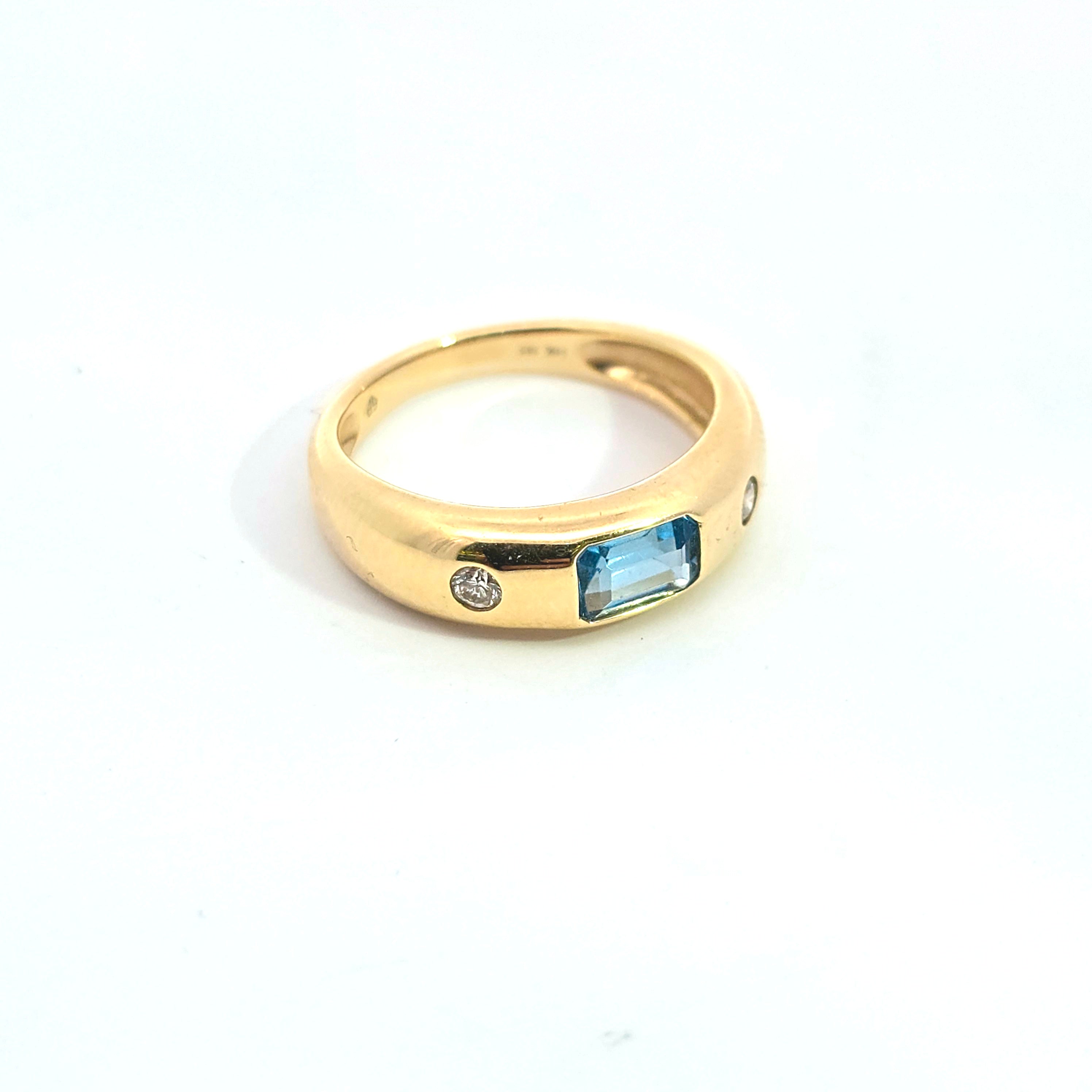 Yellow Gold  Ring With Amethyst, Tourmaline Stones
