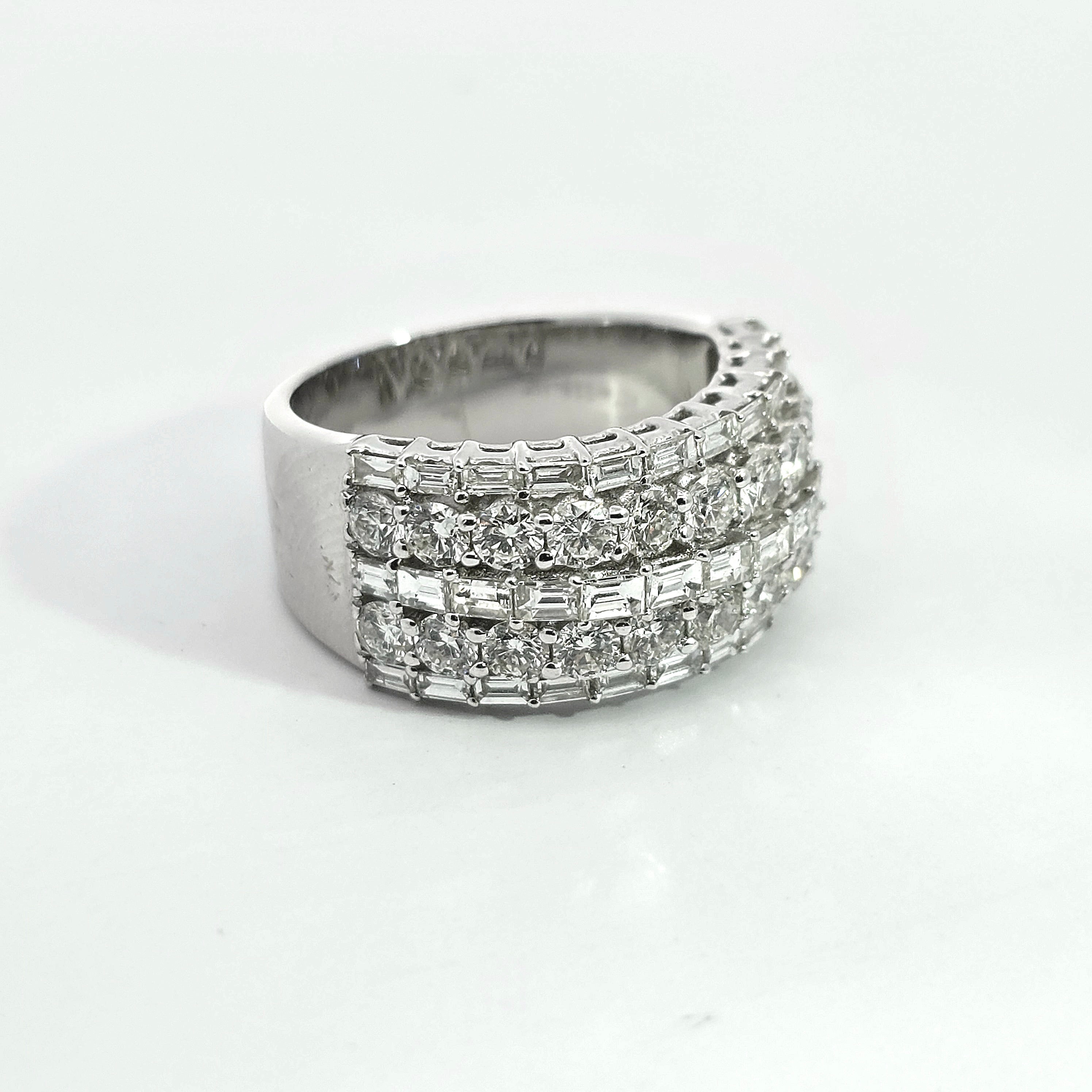 White Gold Drop Earrings With Diamond Stones