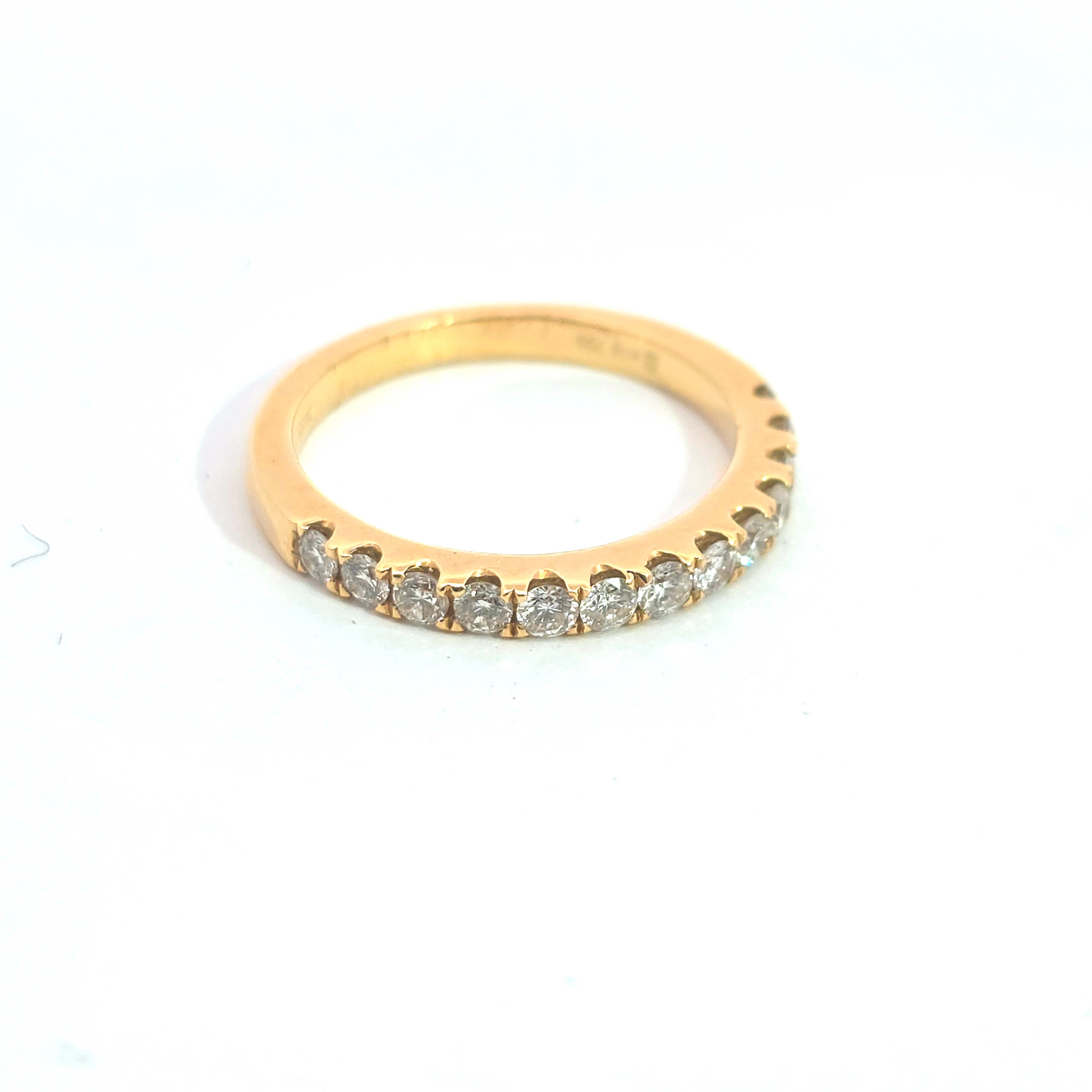 Yellow Gold  Ring With Diamond Stones