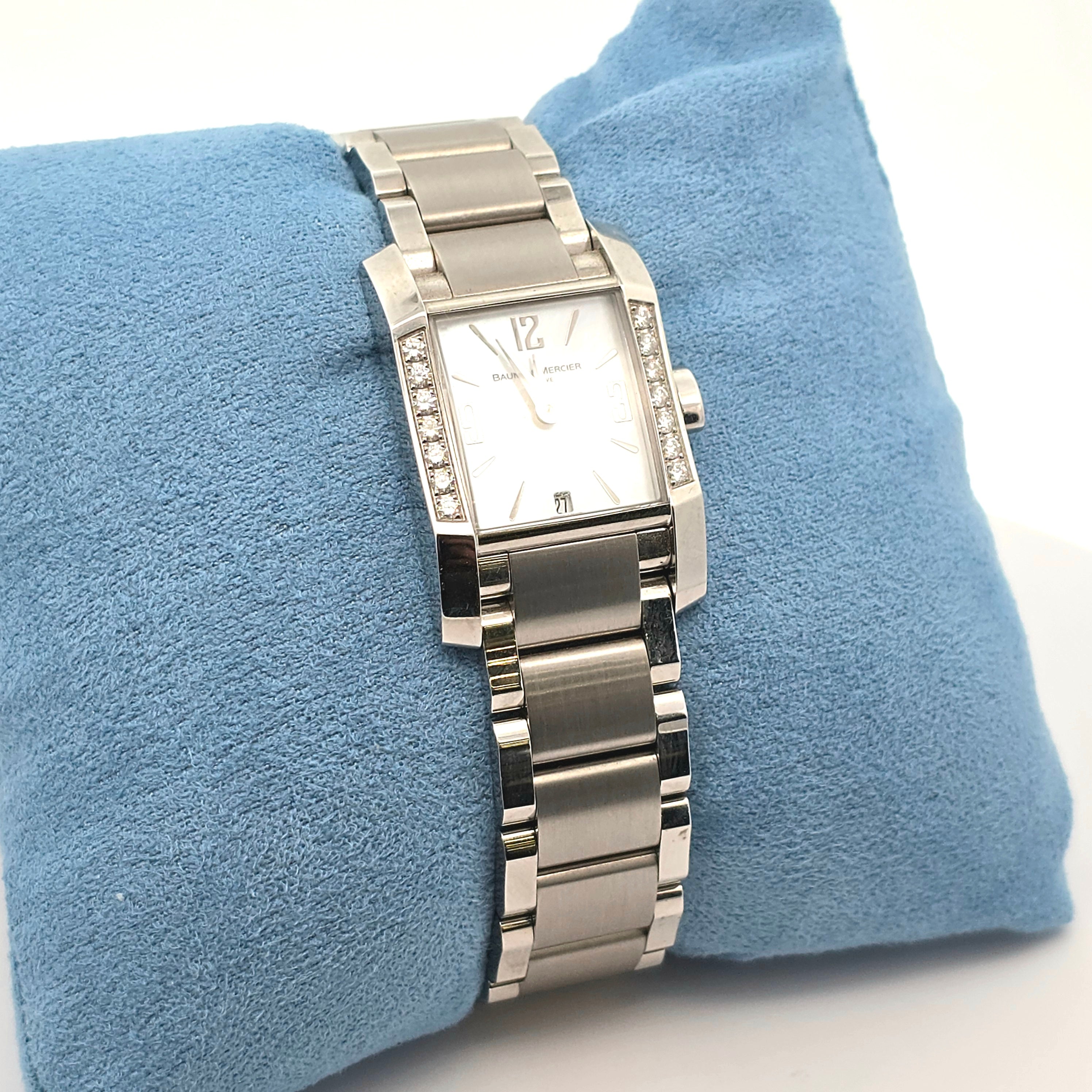 Stainless Steel  Watch With  Stones