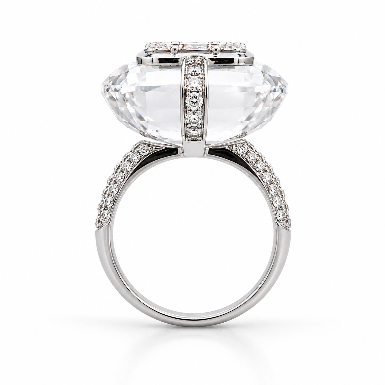 White Gold Diamond Cristal Ring