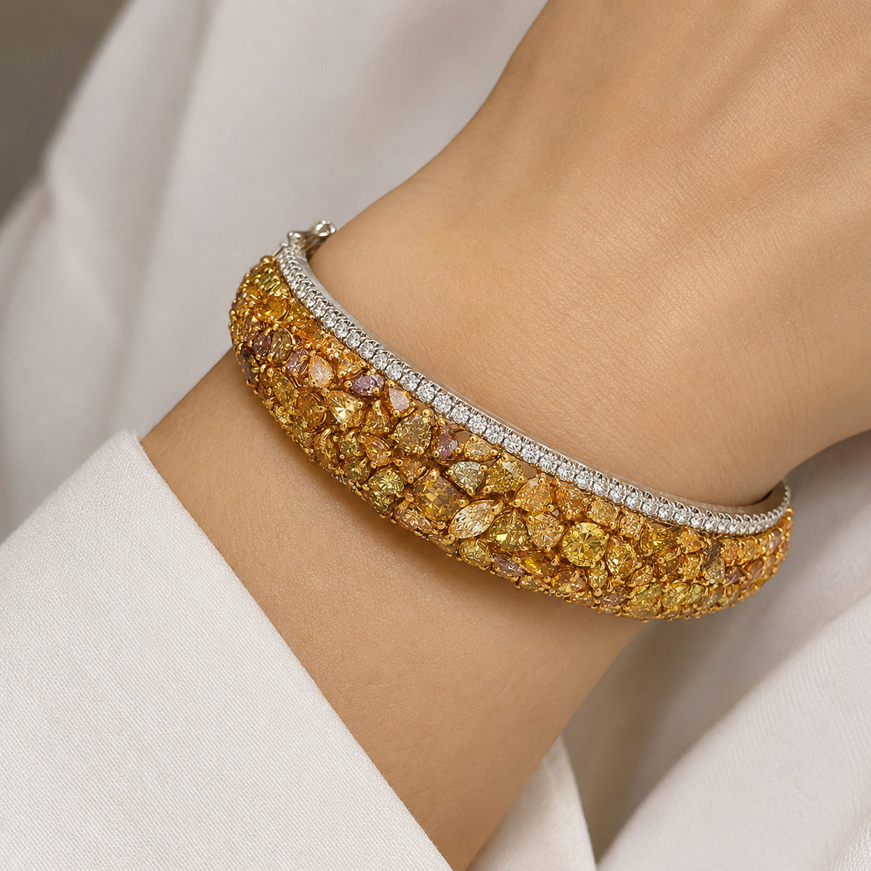 Yellow Gold Yellow Diamond Bracelet
