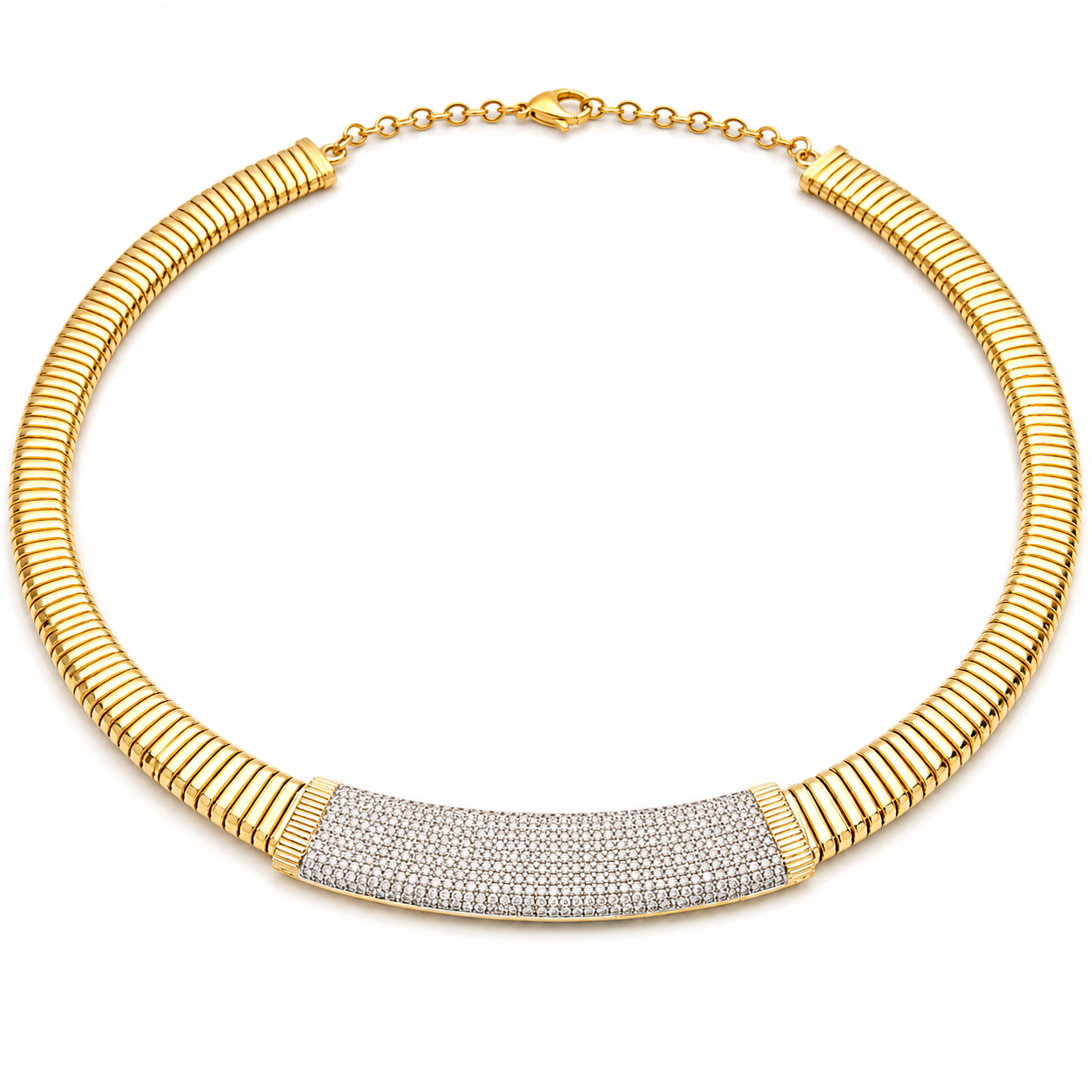 Yellow Gold Diamond Necklace
