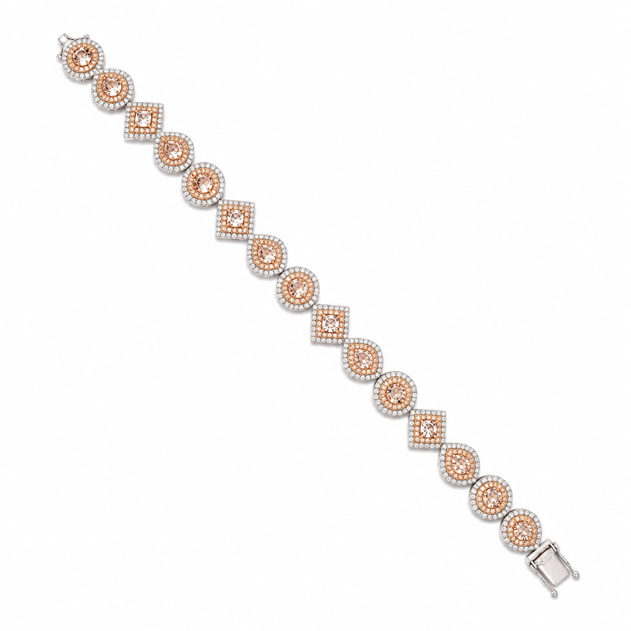 White Gold Pink Diamond Bracelet