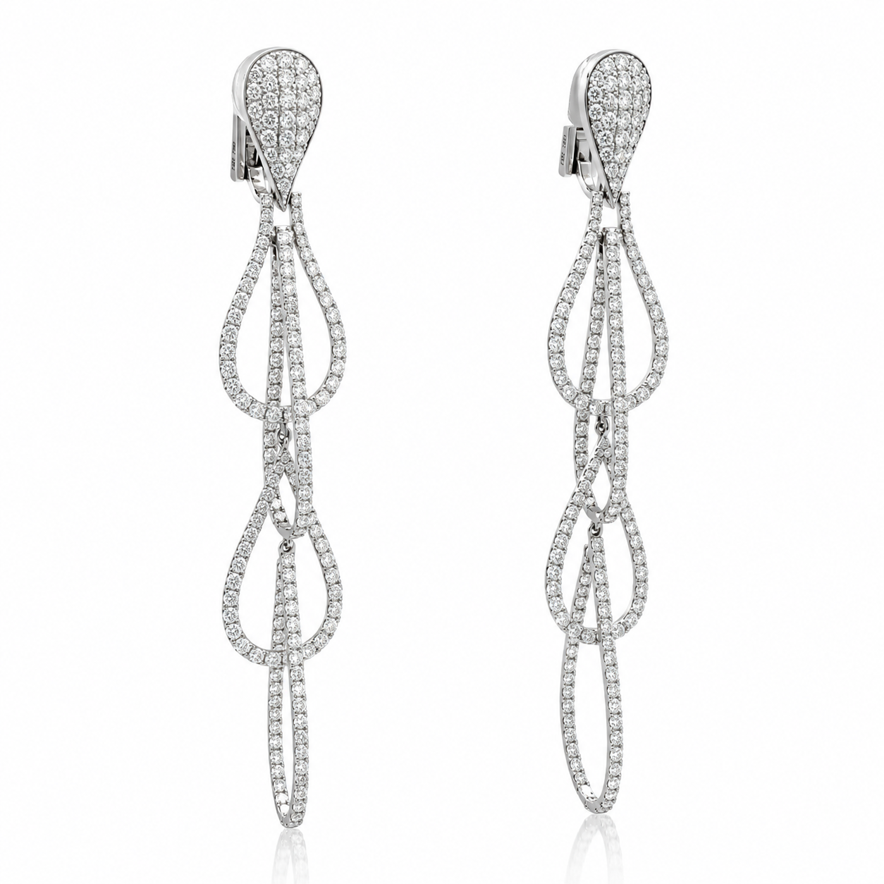 White Gold Diamond Earrings