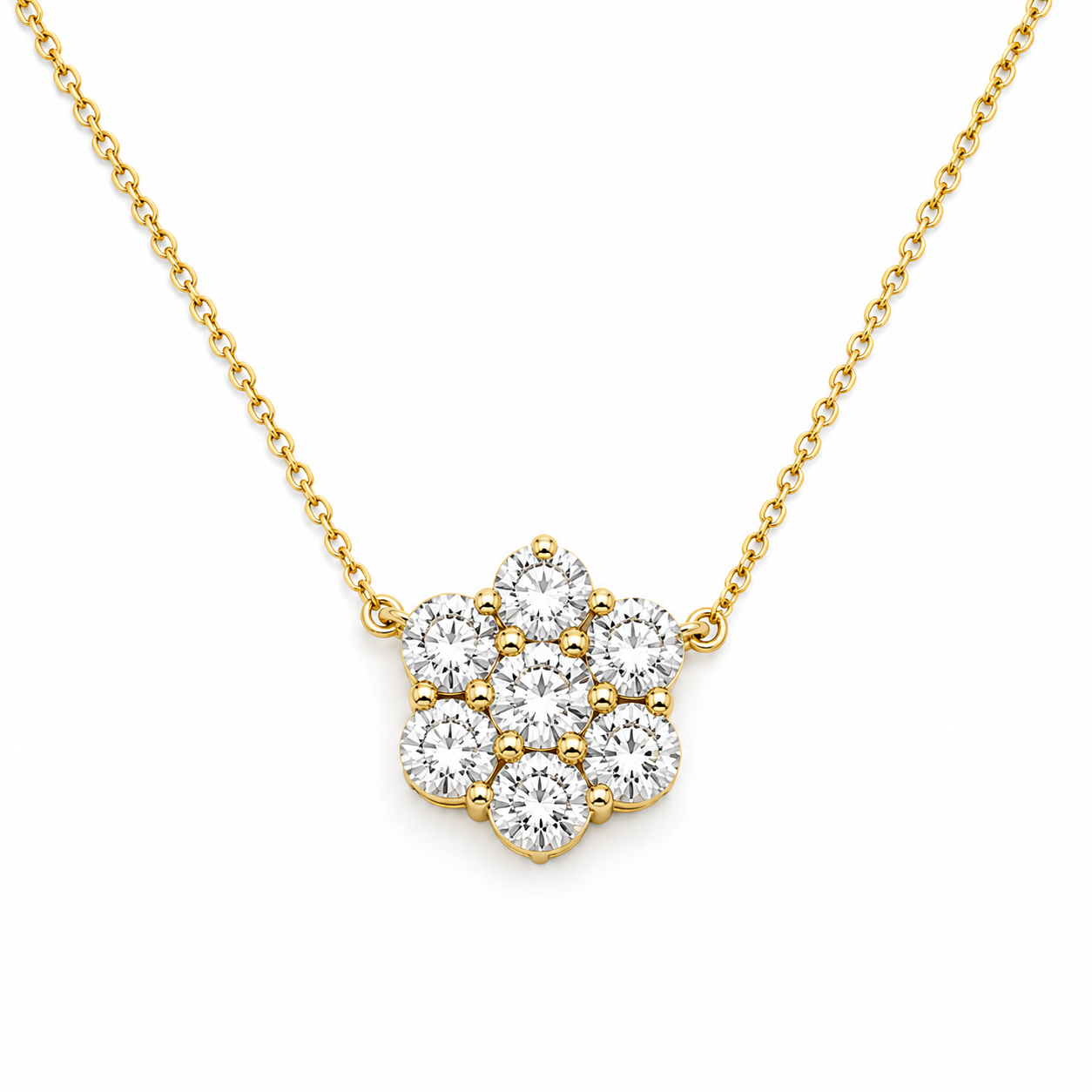 Yellow Gold Diamond Necklace