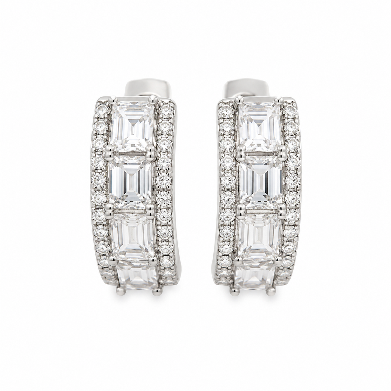 White Gold Diamond Earrings