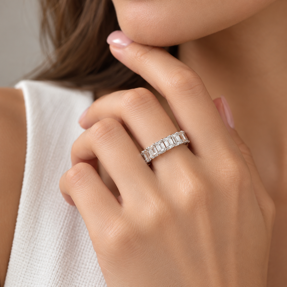 White Gold Diamond Ring