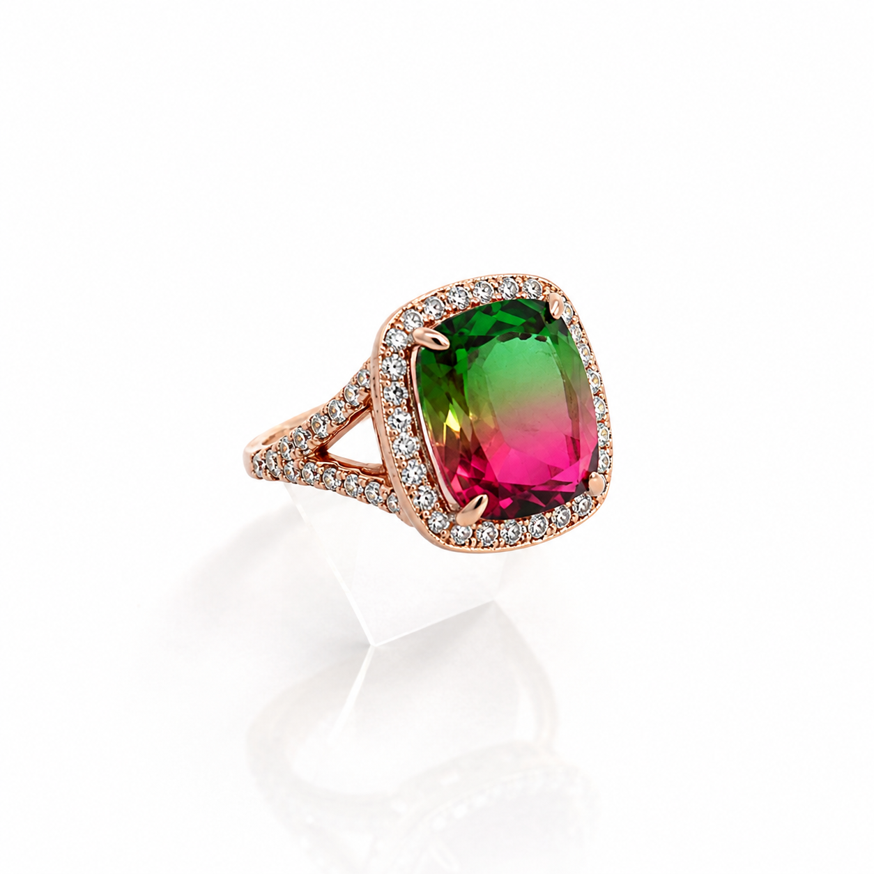 Rose Gold Tourmaline Ring
