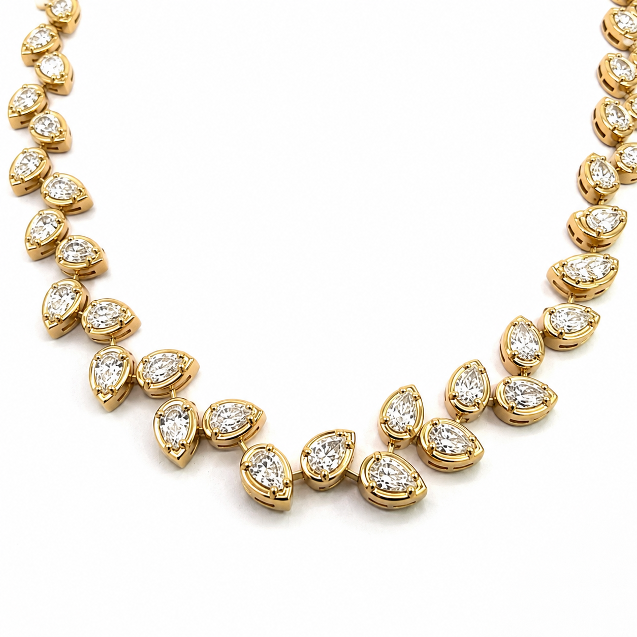 Yellow Gold Diamond Necklace