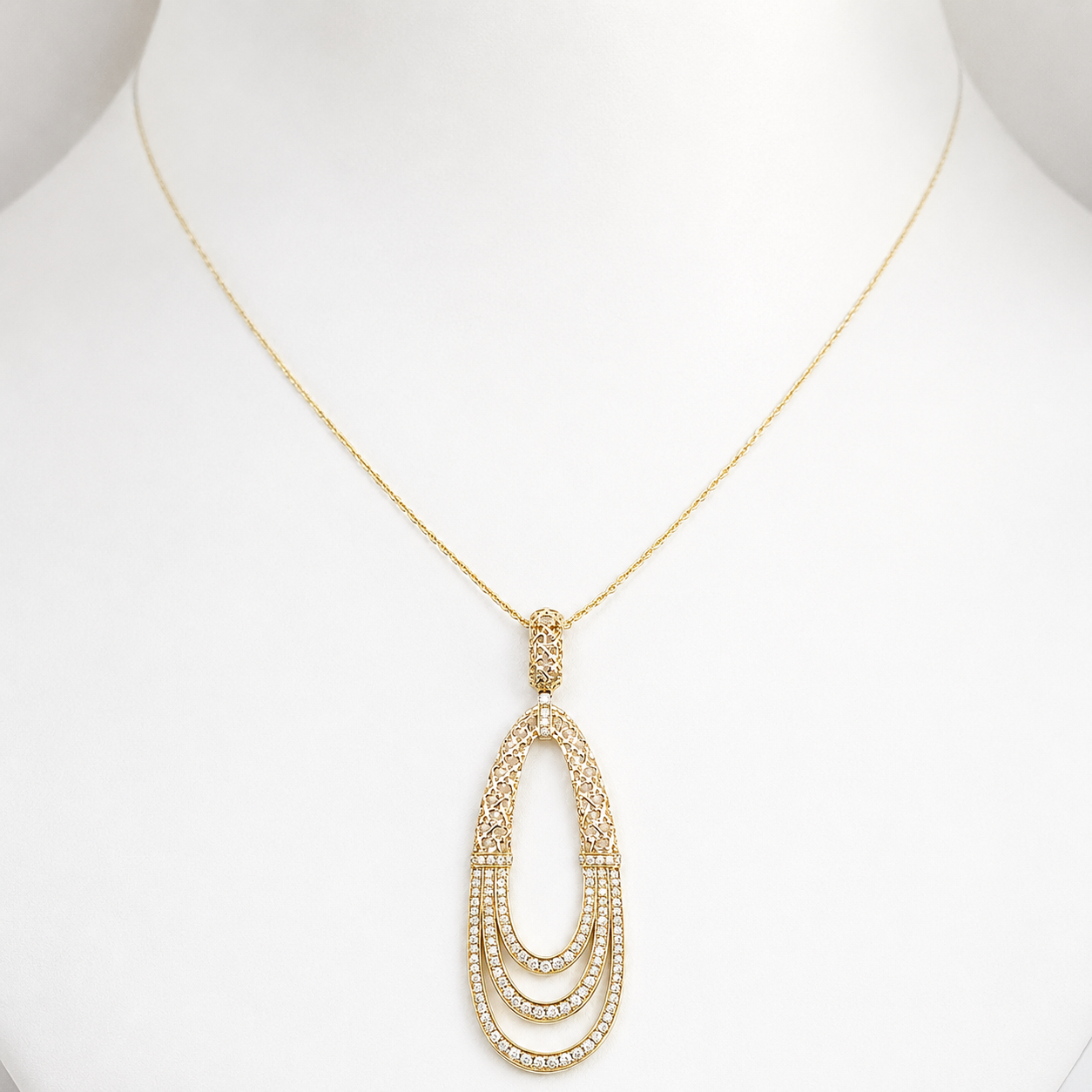 Yellow Gold Diamond Necklace