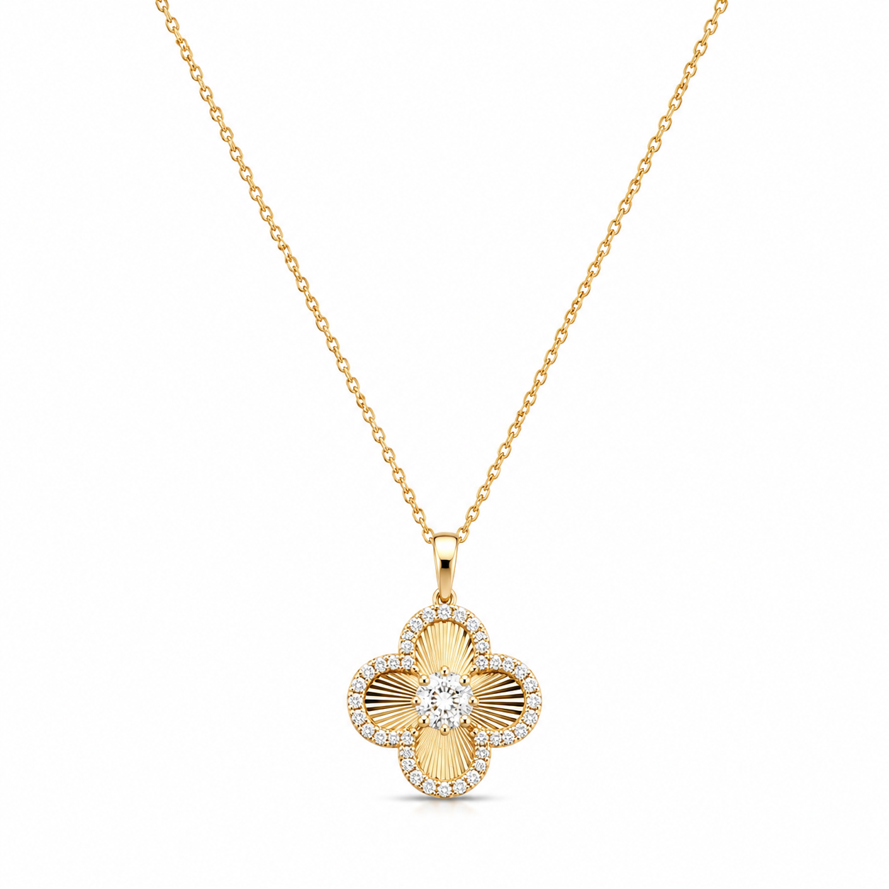 Yellow Gold Diamond Necklace