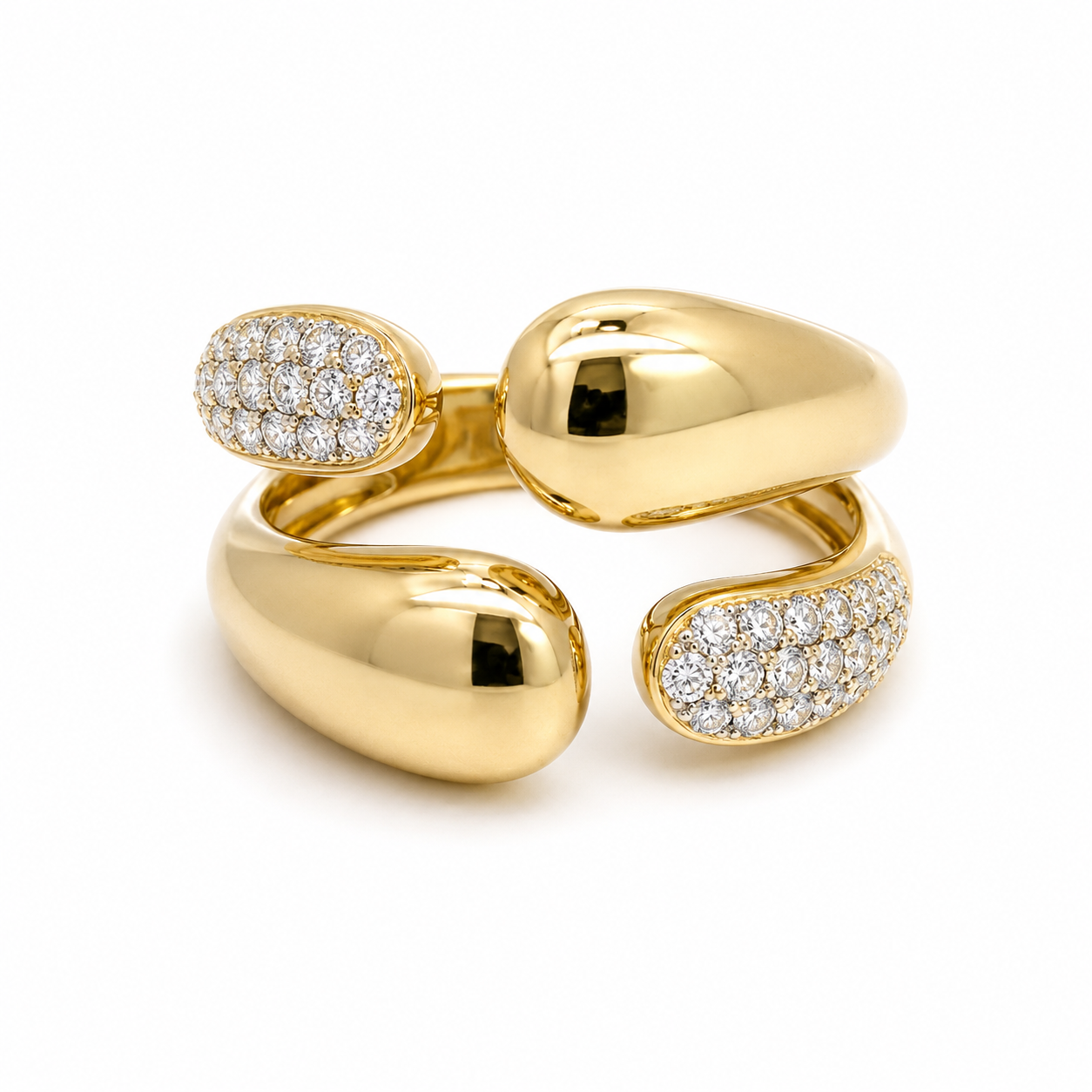 Yellow Gold and Diamond Ring