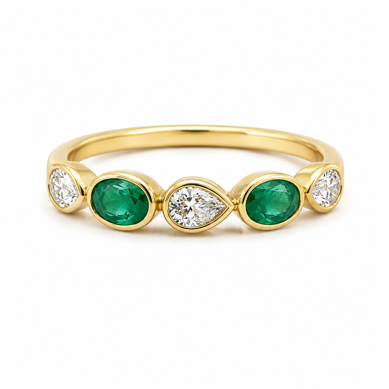 Yellow Gold Ruby and Diamond Ring
