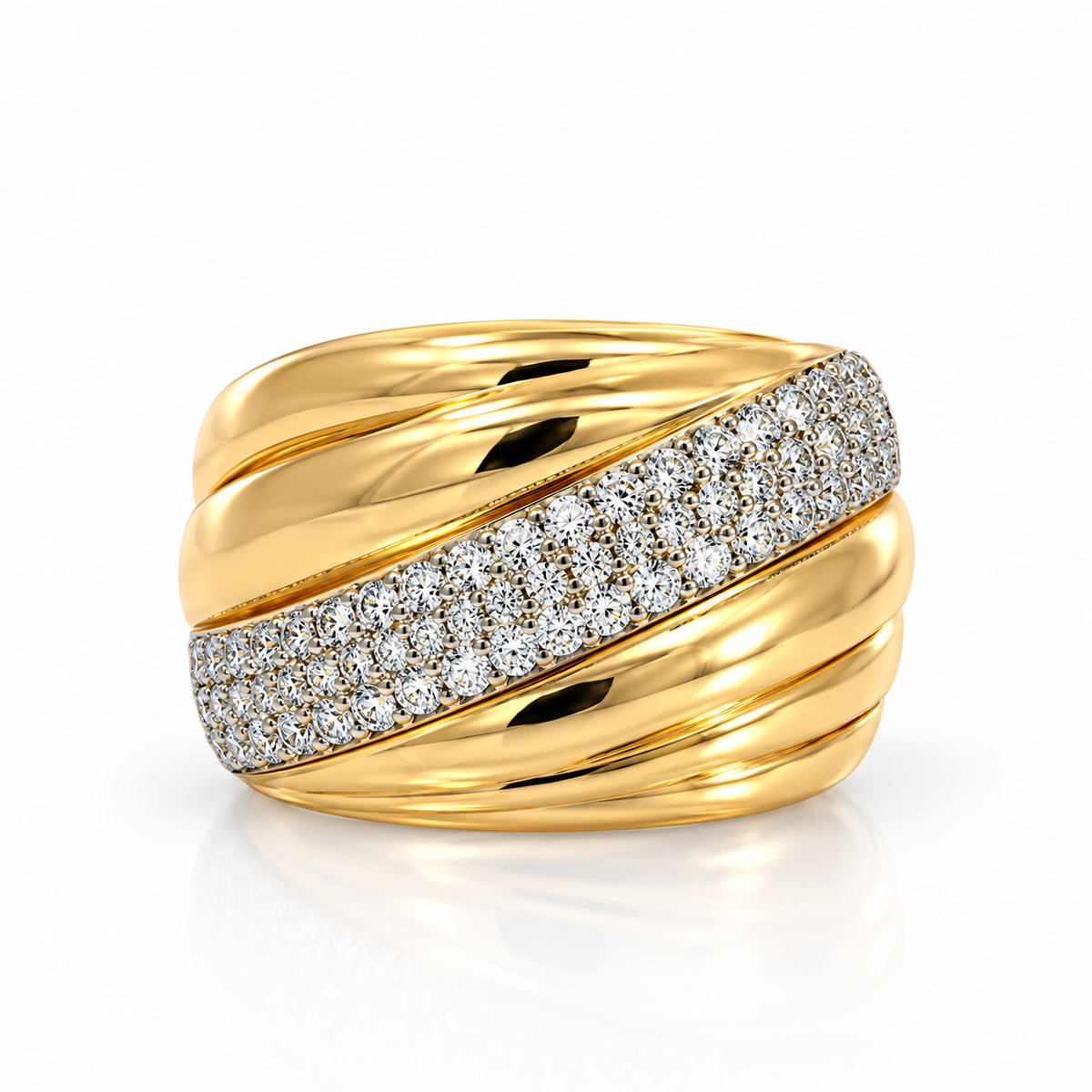 Yellow Gold Diamond Rind