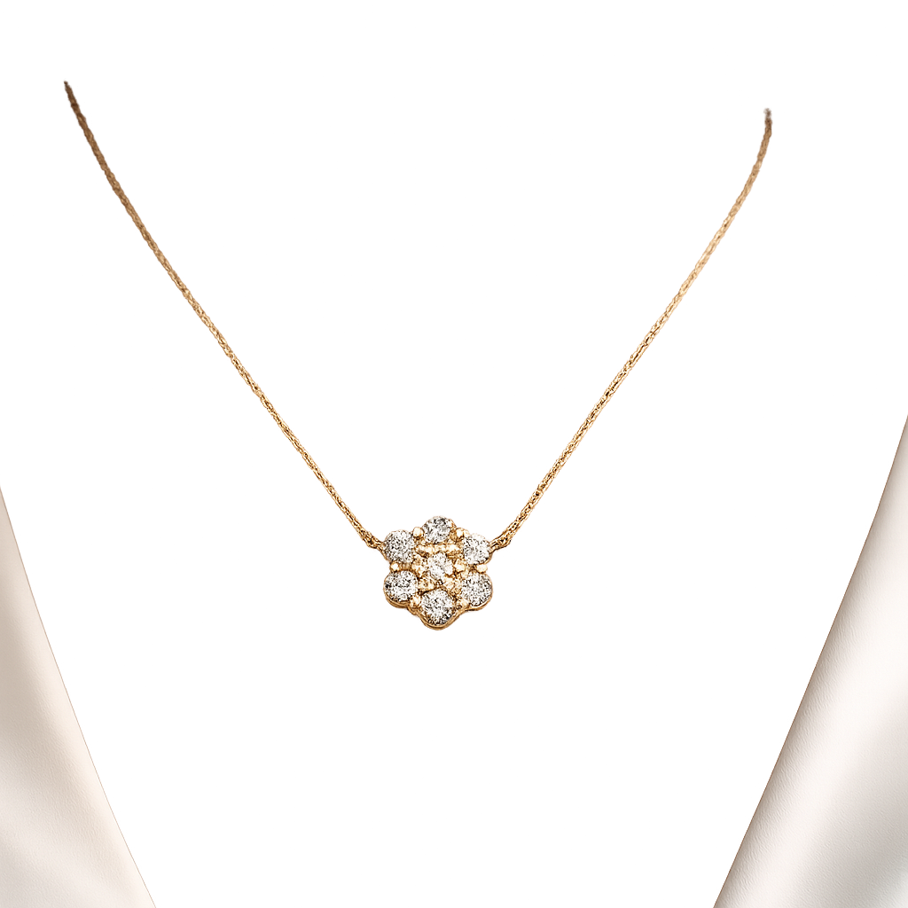 Yellow Gold Diamond Necklace